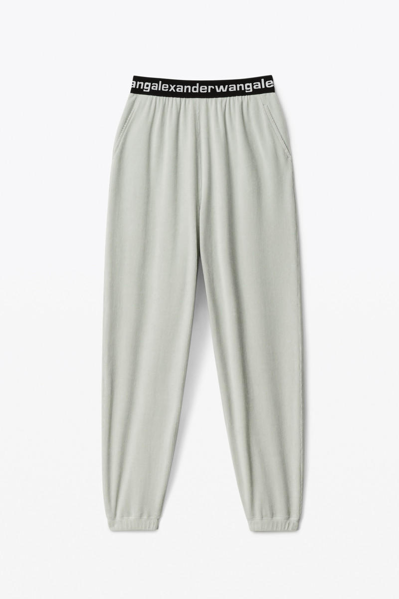 LOGO ELASTIC PANT IN CORDUROY 1