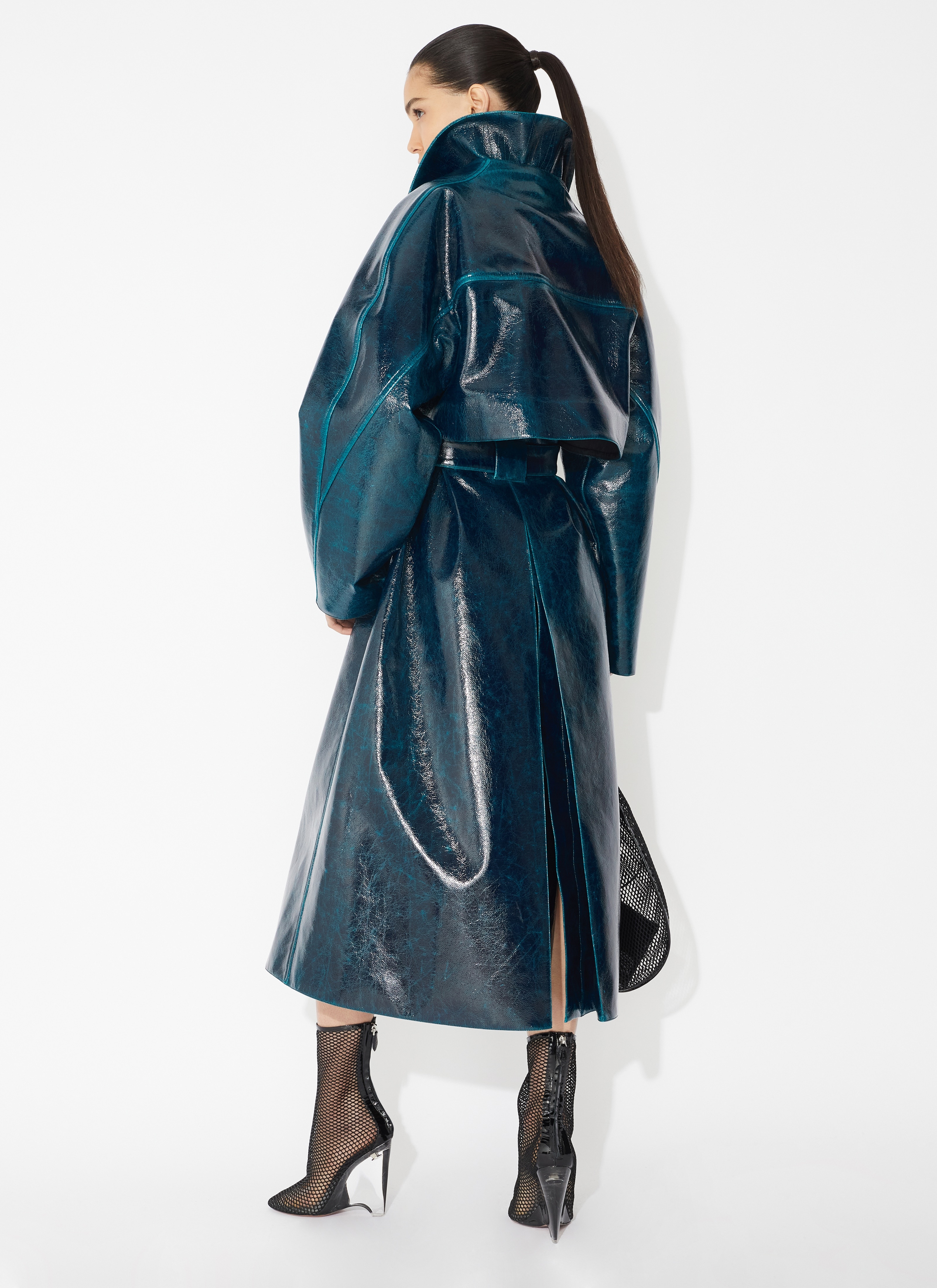 MIRROR WOOL TRENCH - 3