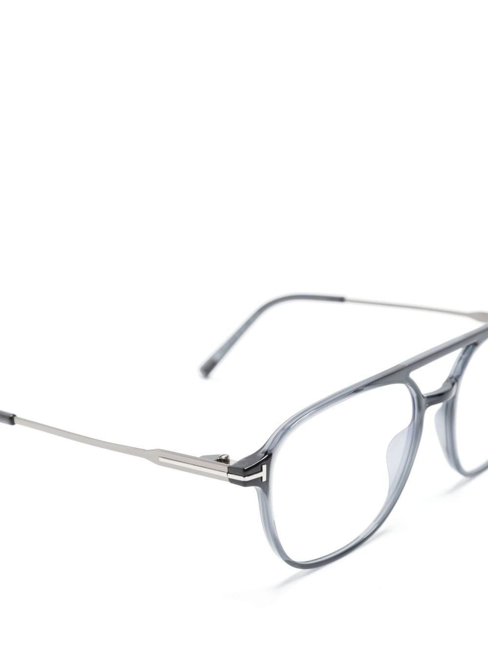 pilot-frame acetate glasses - 3