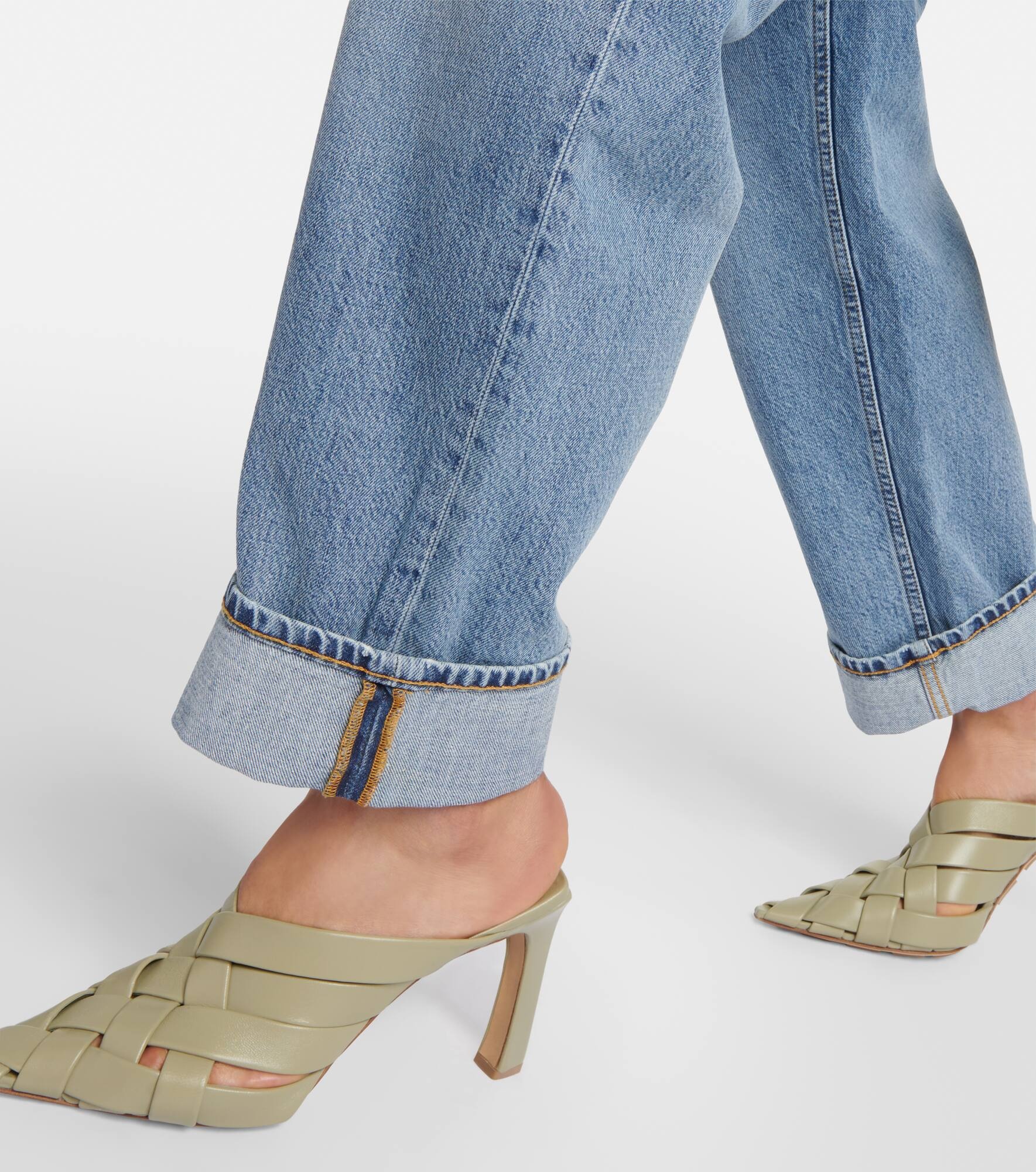 Mid-rise straight jeans - 5