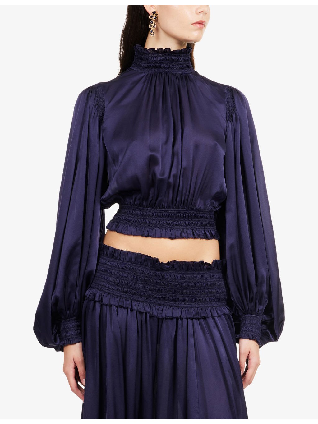 Dream Shirred Silk Blouse - 3