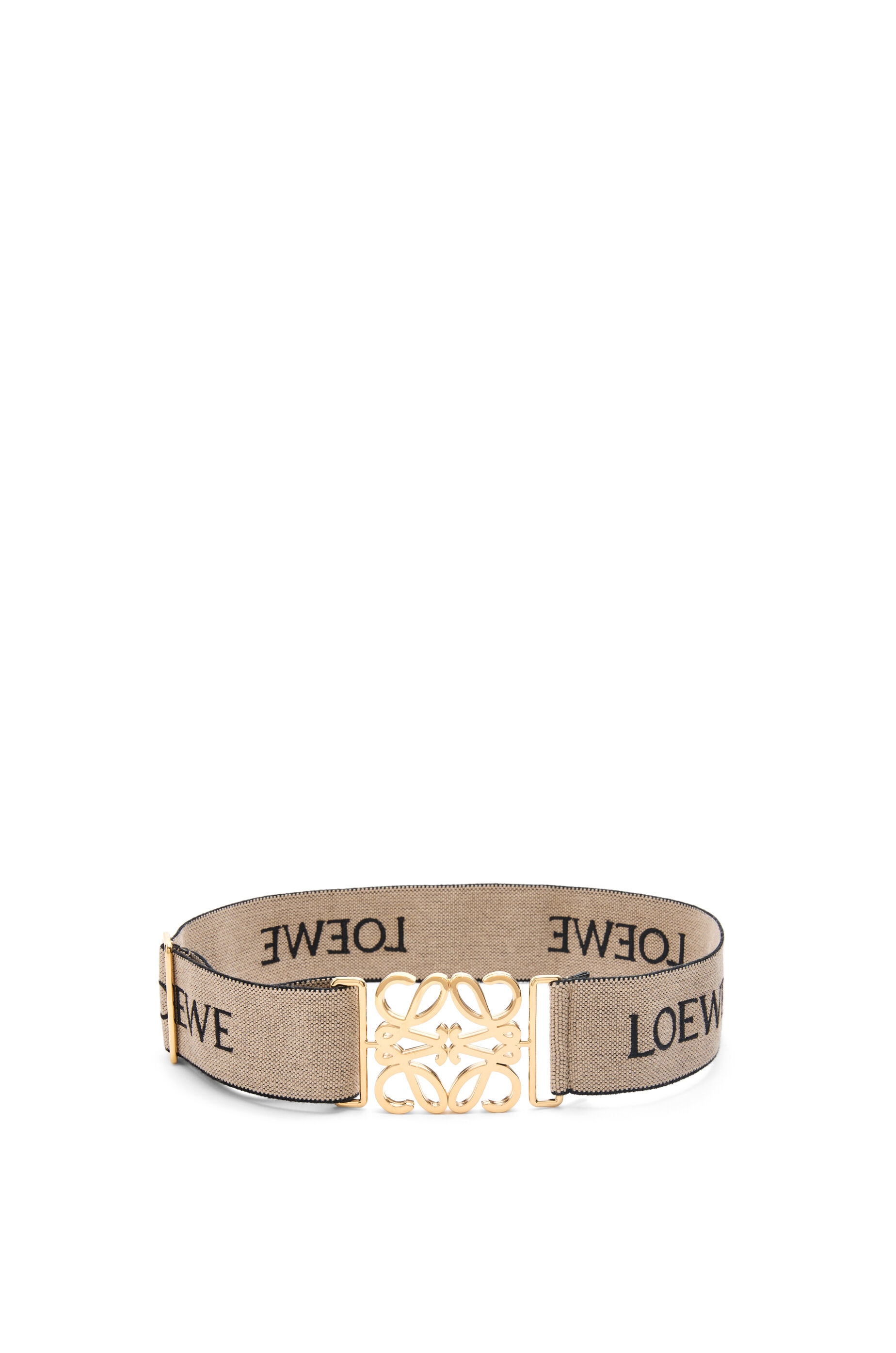 Anagram elastic belt in webbing and brass - 1