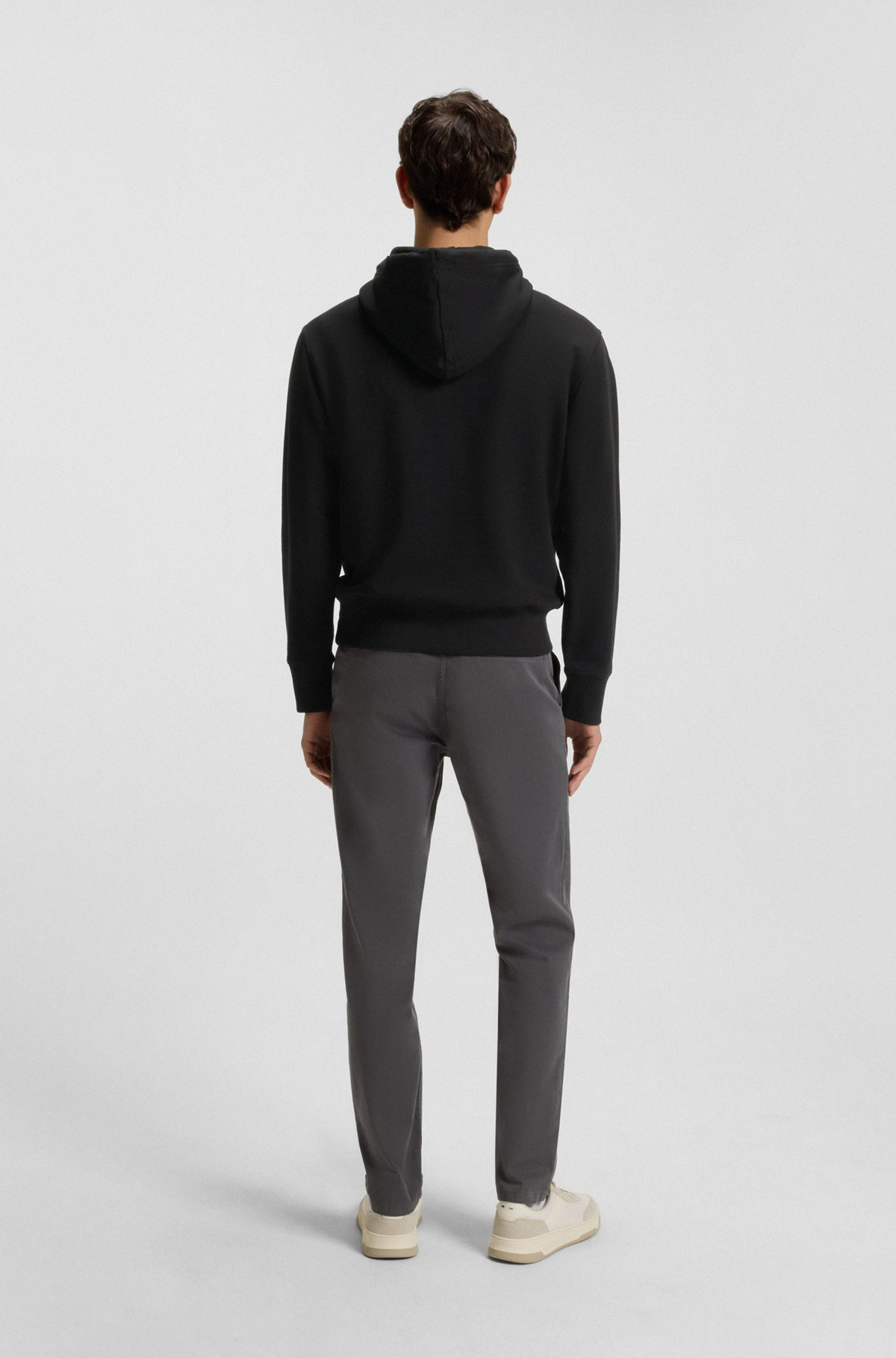 RELAXED-FIT HOODIE IN COTTON TERRY WITH LARGE LOGO - 5