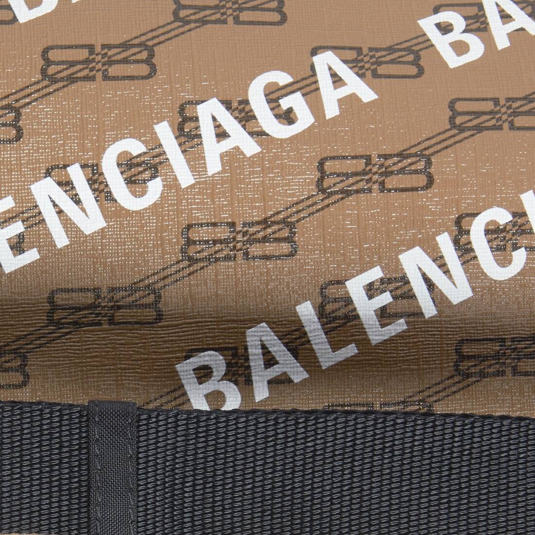 signature medium beltpack bb monogram coated canvas and allover logo - 6