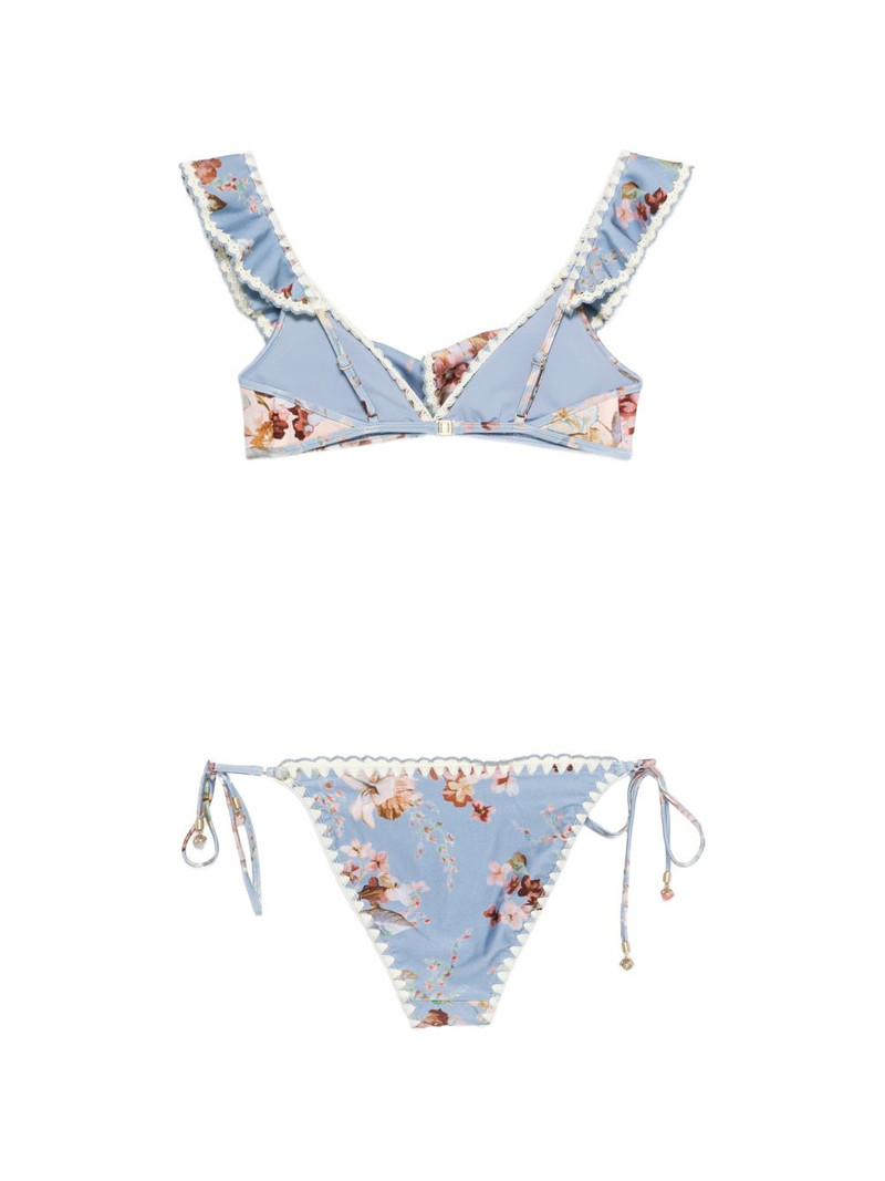 Zimmermann ruffled floral bikini outlook