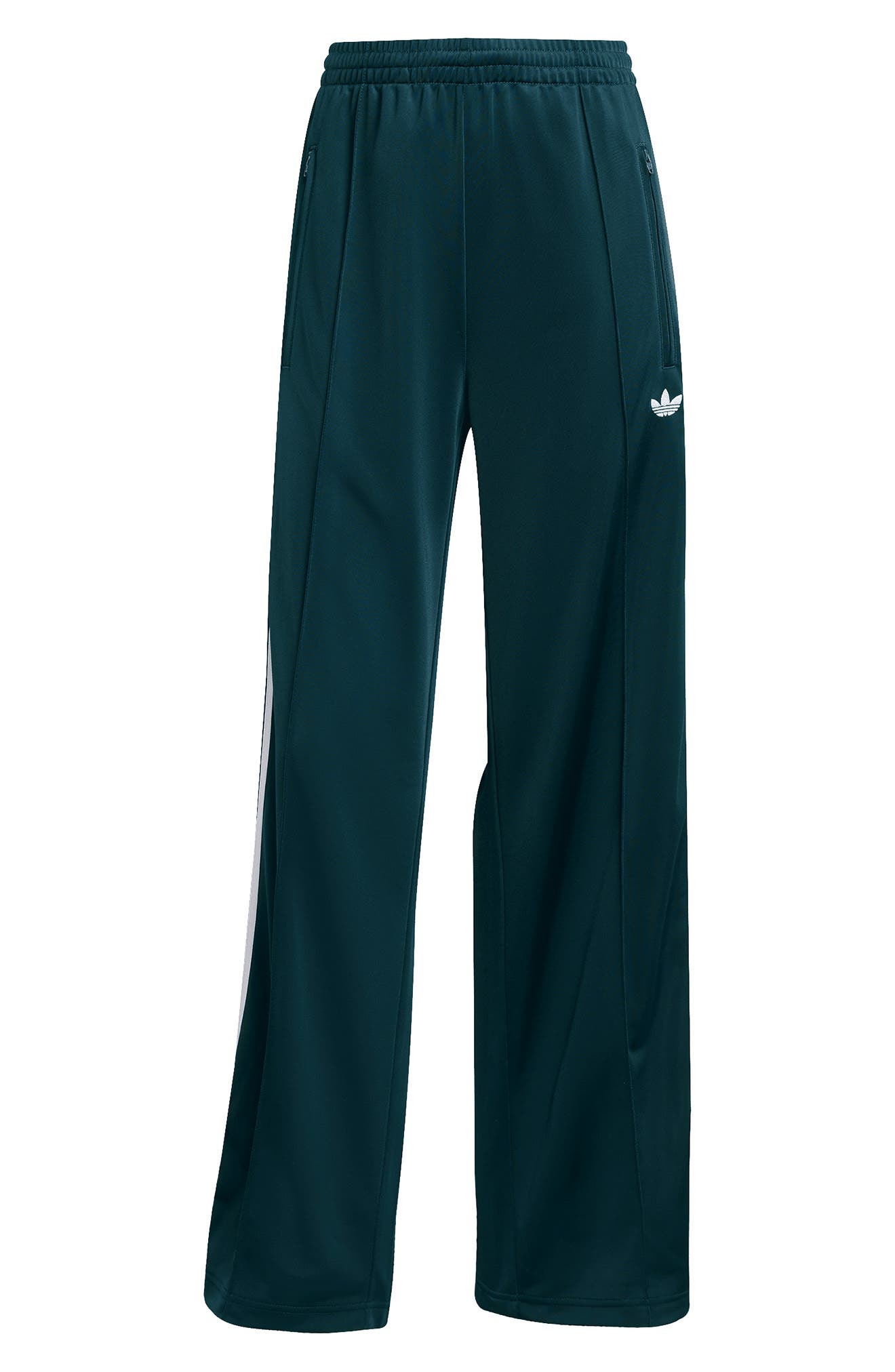 adidas Firebird Recycled Polyester Track Pants in Aurora Ivy/White at Nordstrom - 4