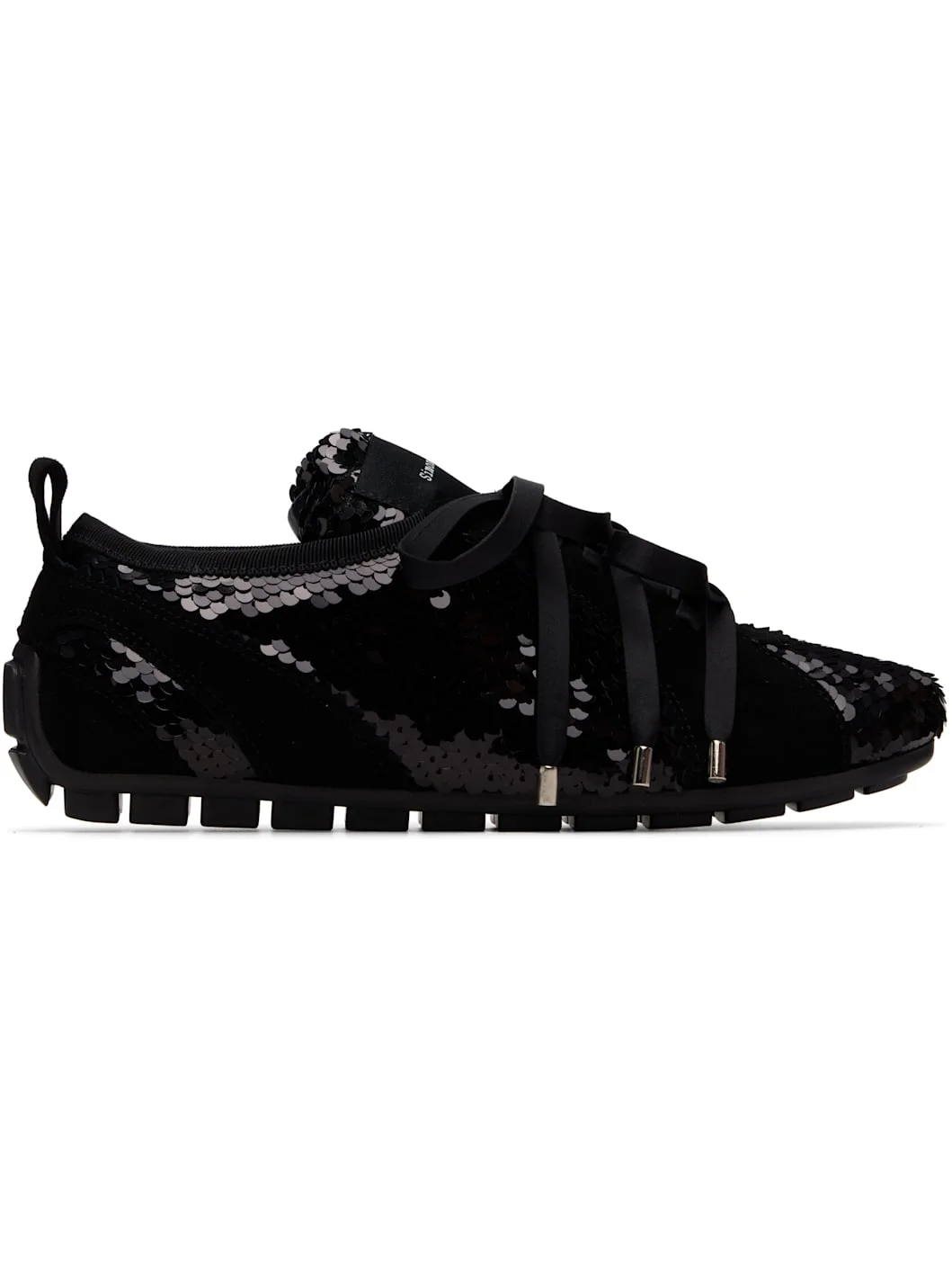 Black Ballerina Grip Trainer Sneakers - 1