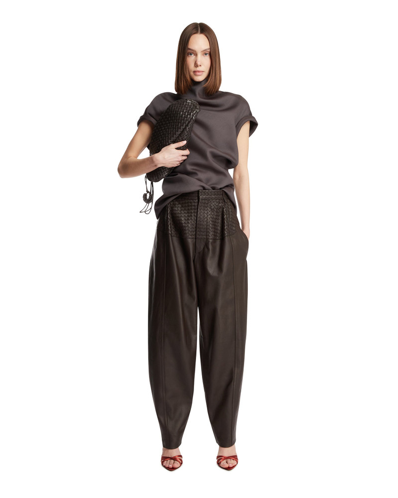 Bottega Veneta Brown Leather Pants outlook