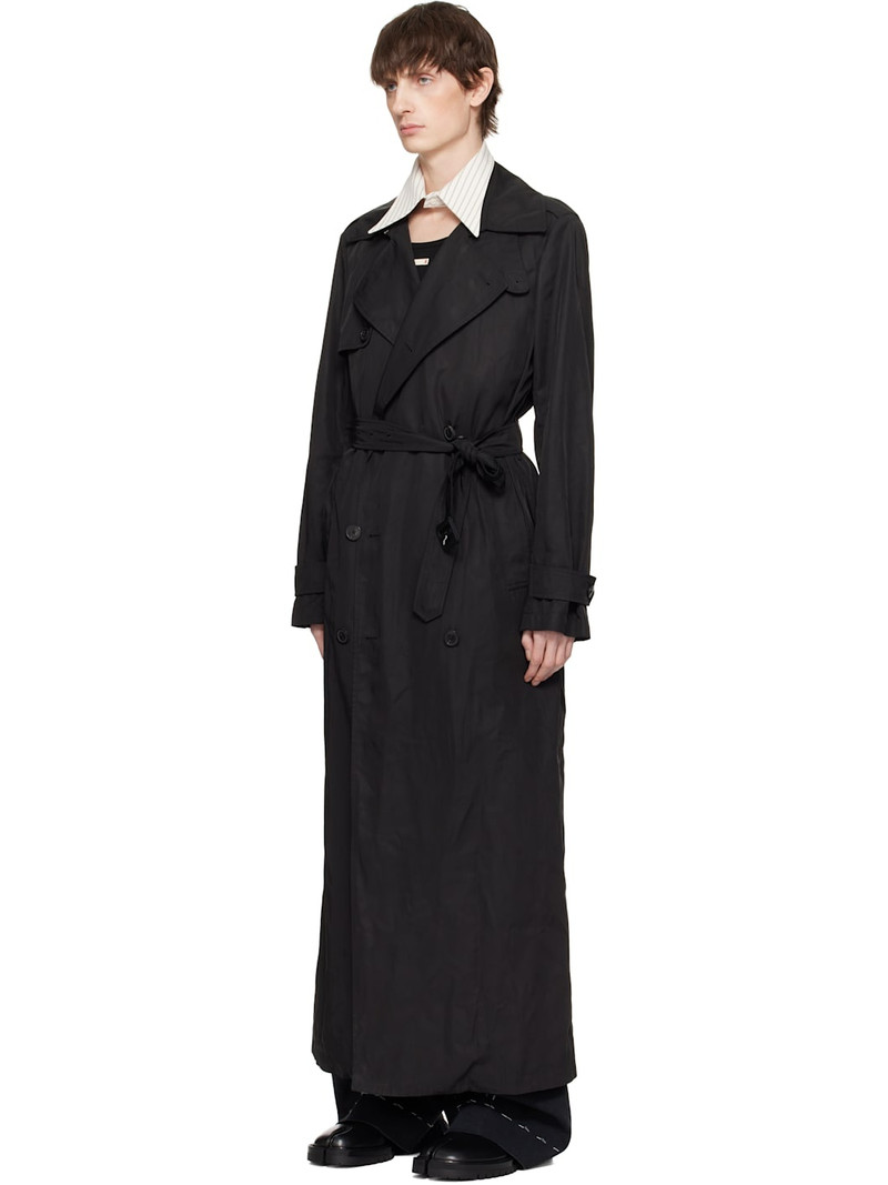 Maison Margiela Off-White & Gray Stripe Collar outlook