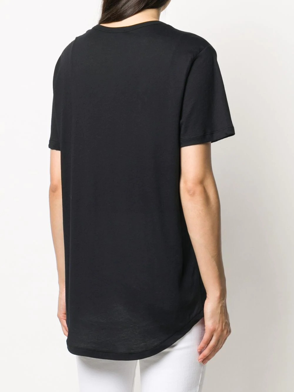 longline logo print T-shirt - 4