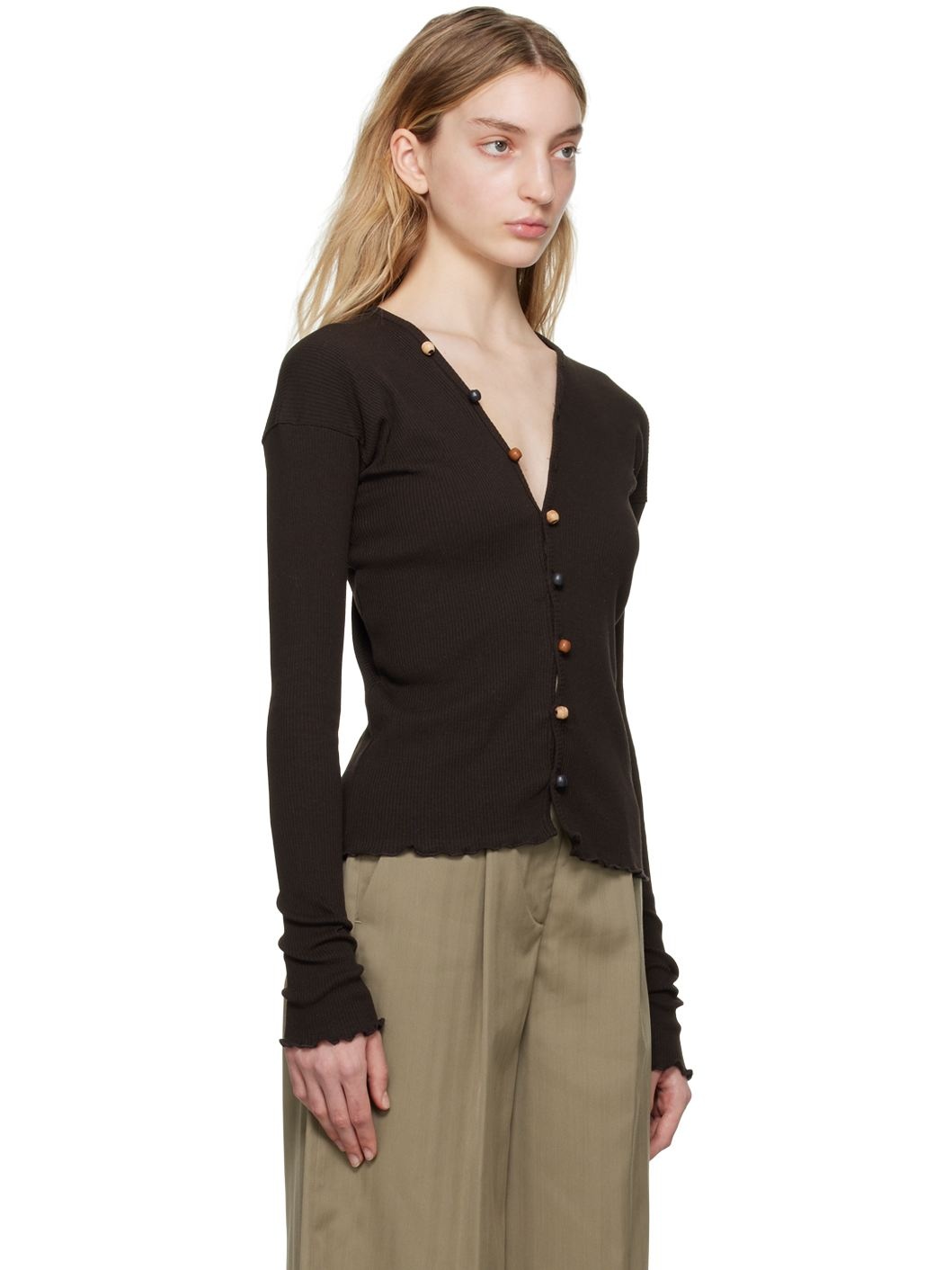 Brown Tav Cardigan - 2