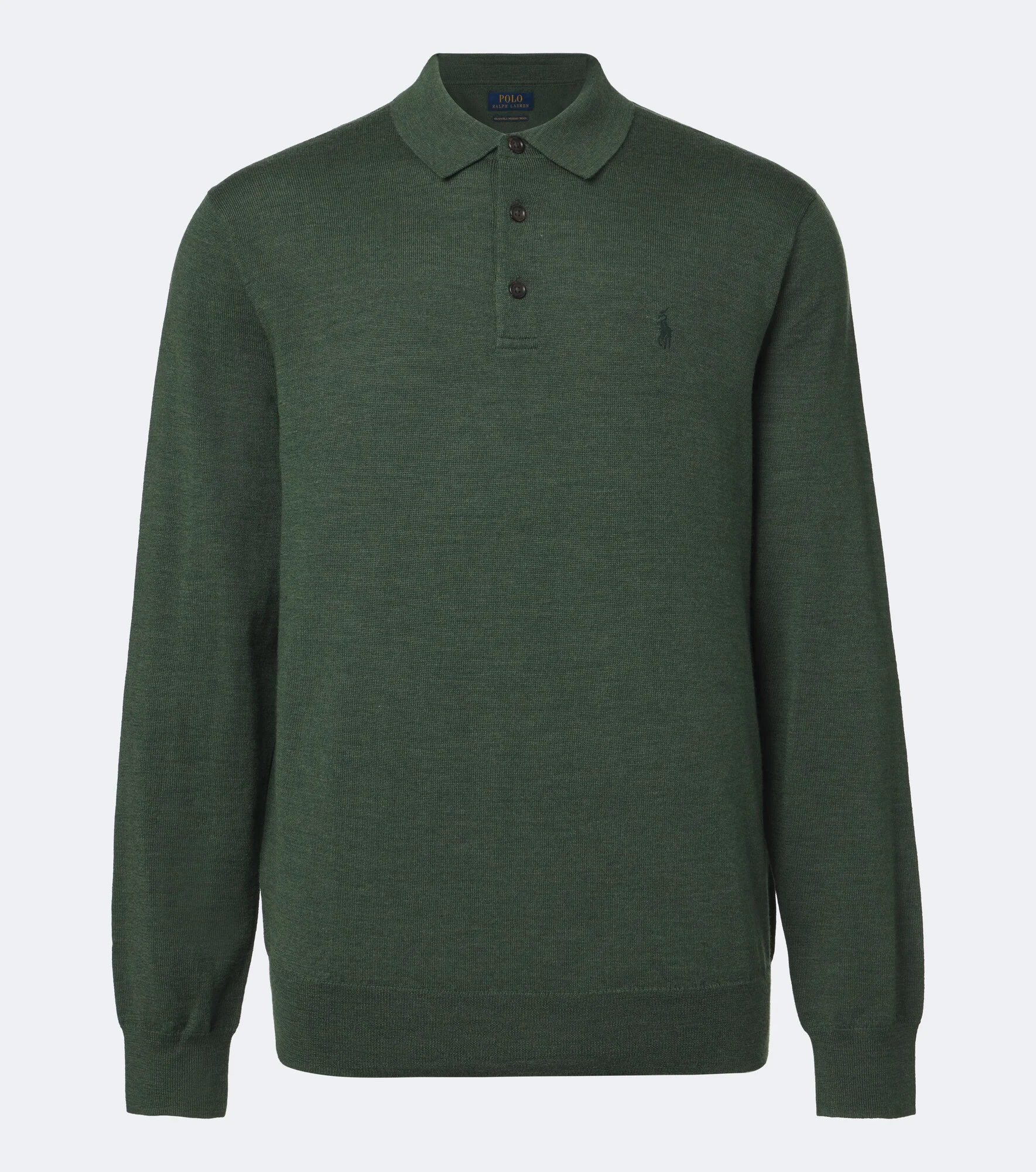 Wool polo sweater - 1