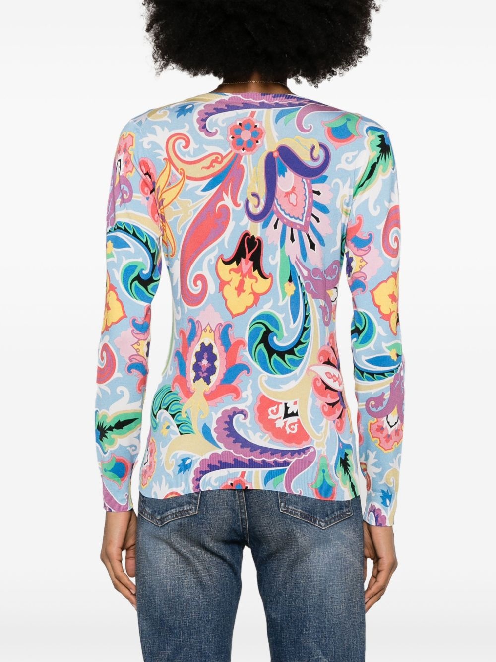 paisley-print sweater - 4
