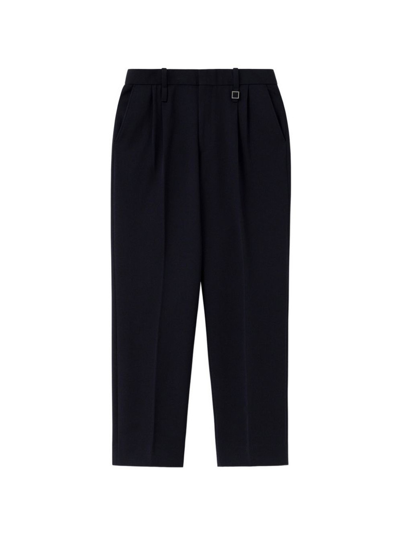 hardware-detail pleated tailored trousers 1