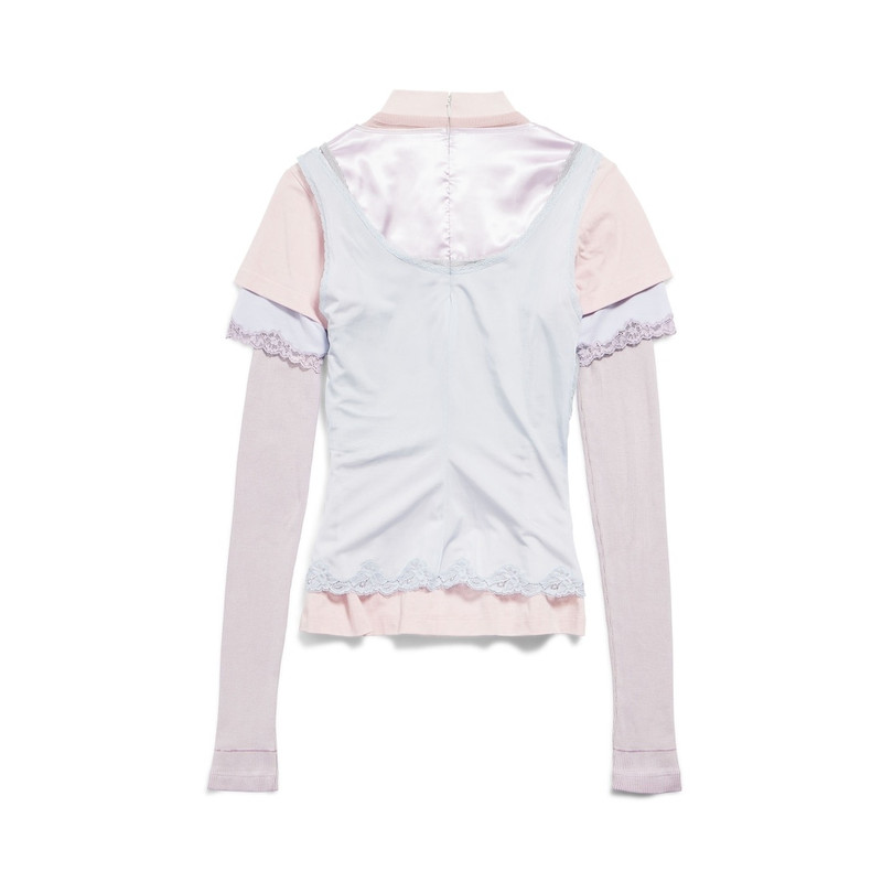 Women's Layered Top in Multicolored 6