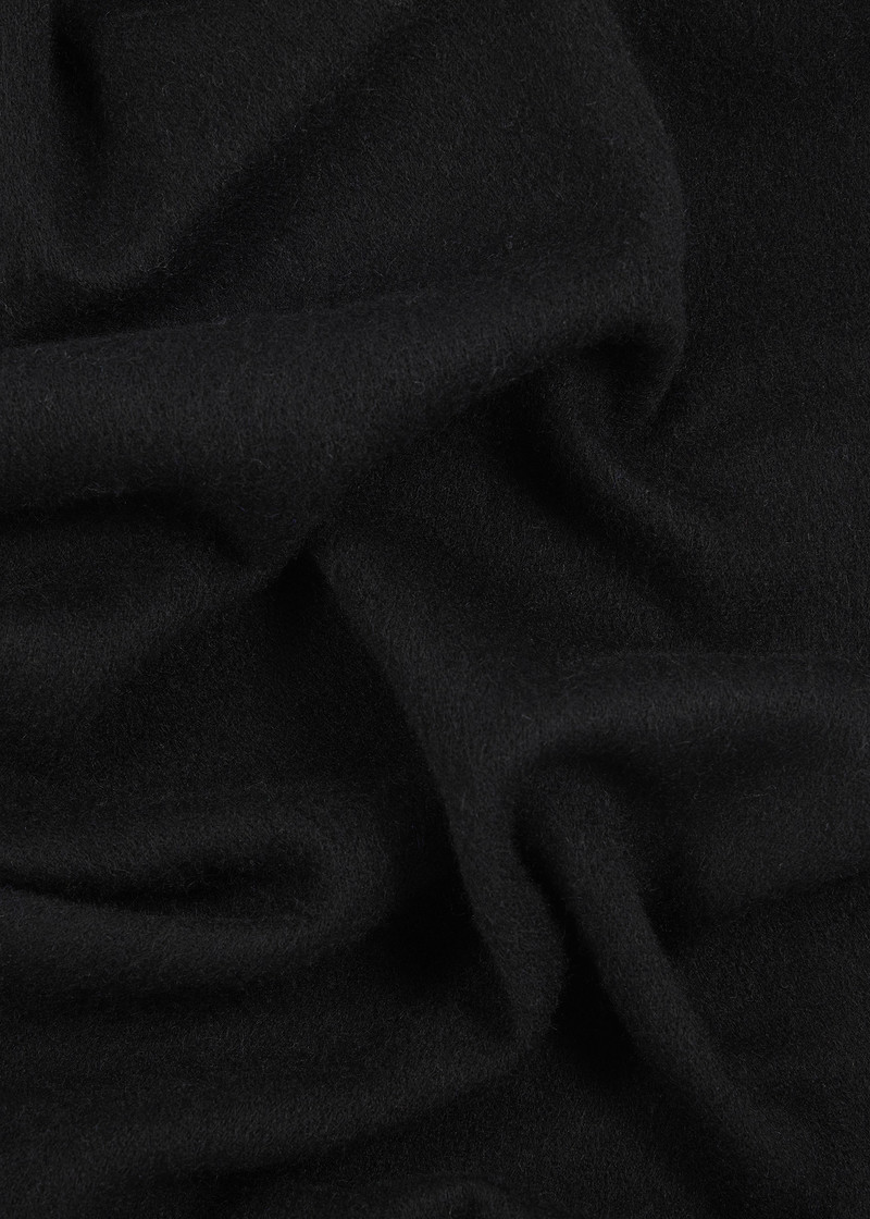 Black Lambswool Zebra Scarf 4