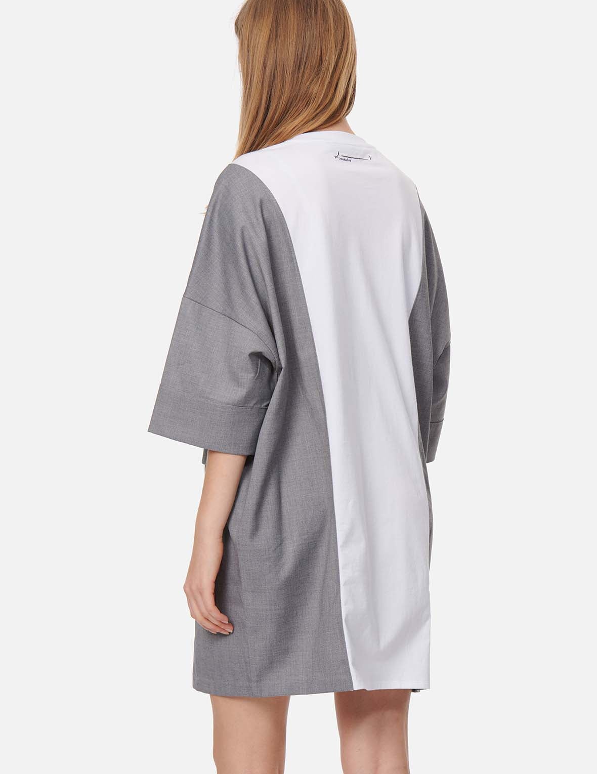 Fabric Blocking Panelled Dress - 4