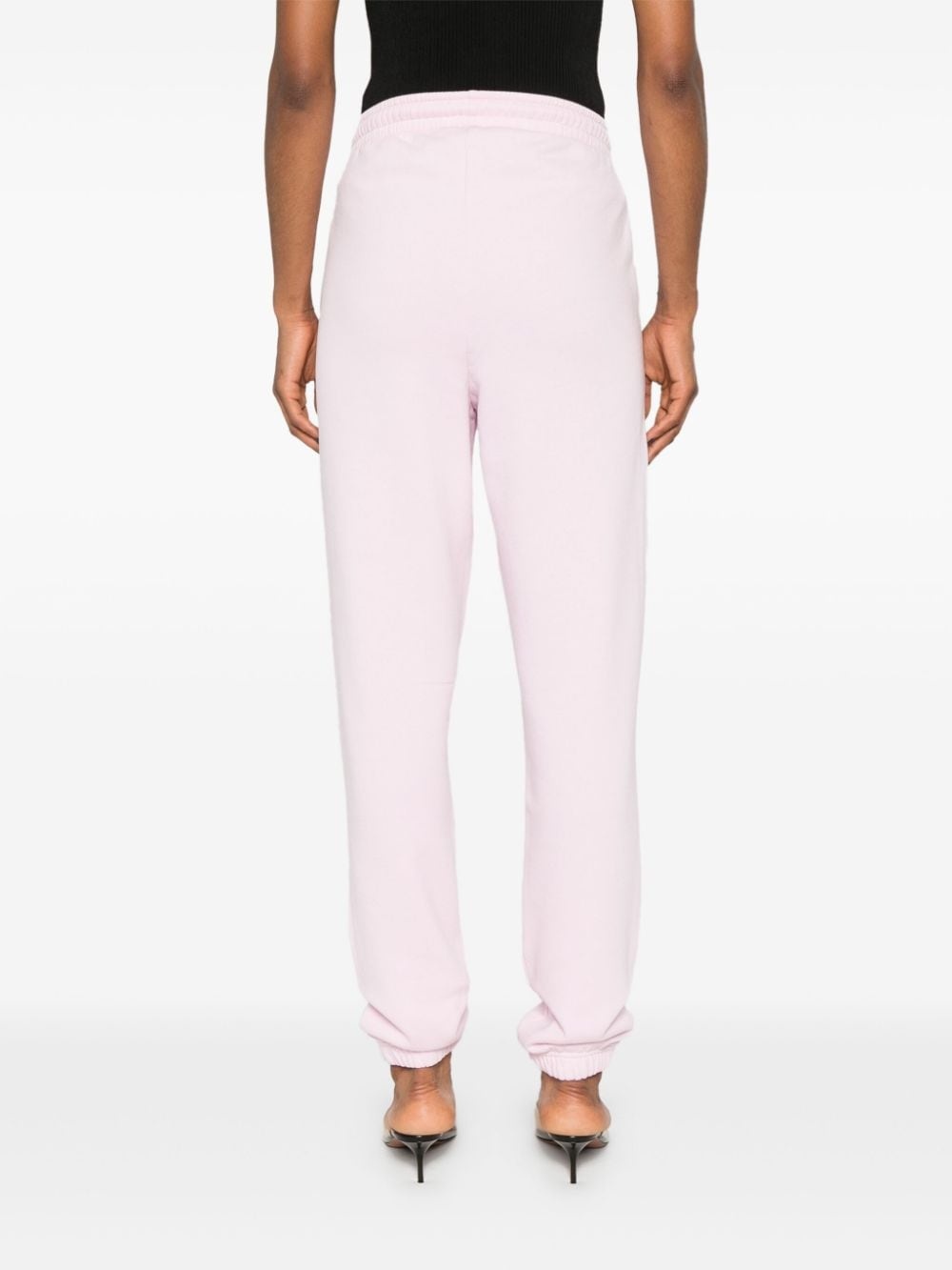 logo-print jersey track pants - 4