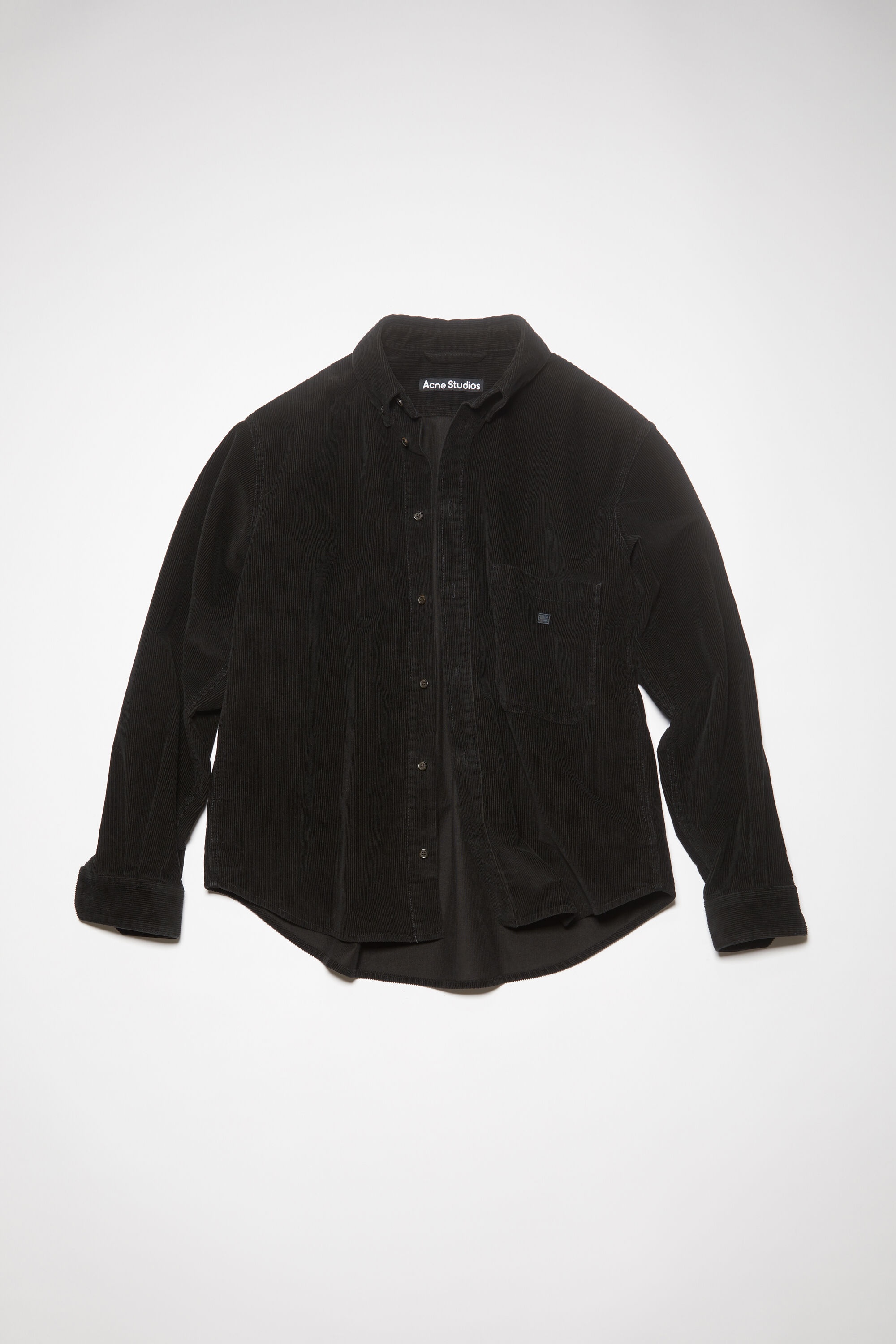 Corduroy overshirt - Black - 1