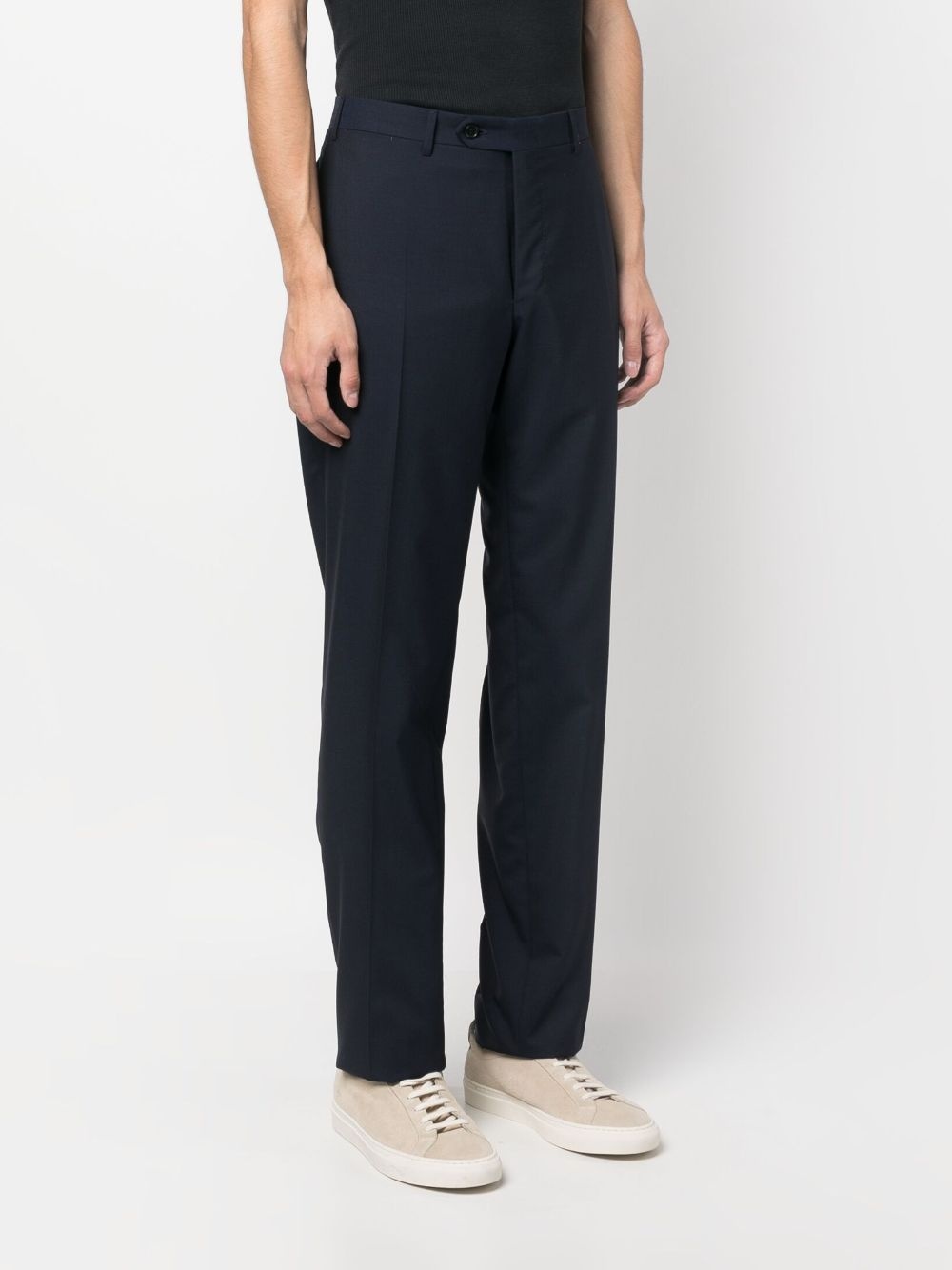 mid-rise wool chinos - 3