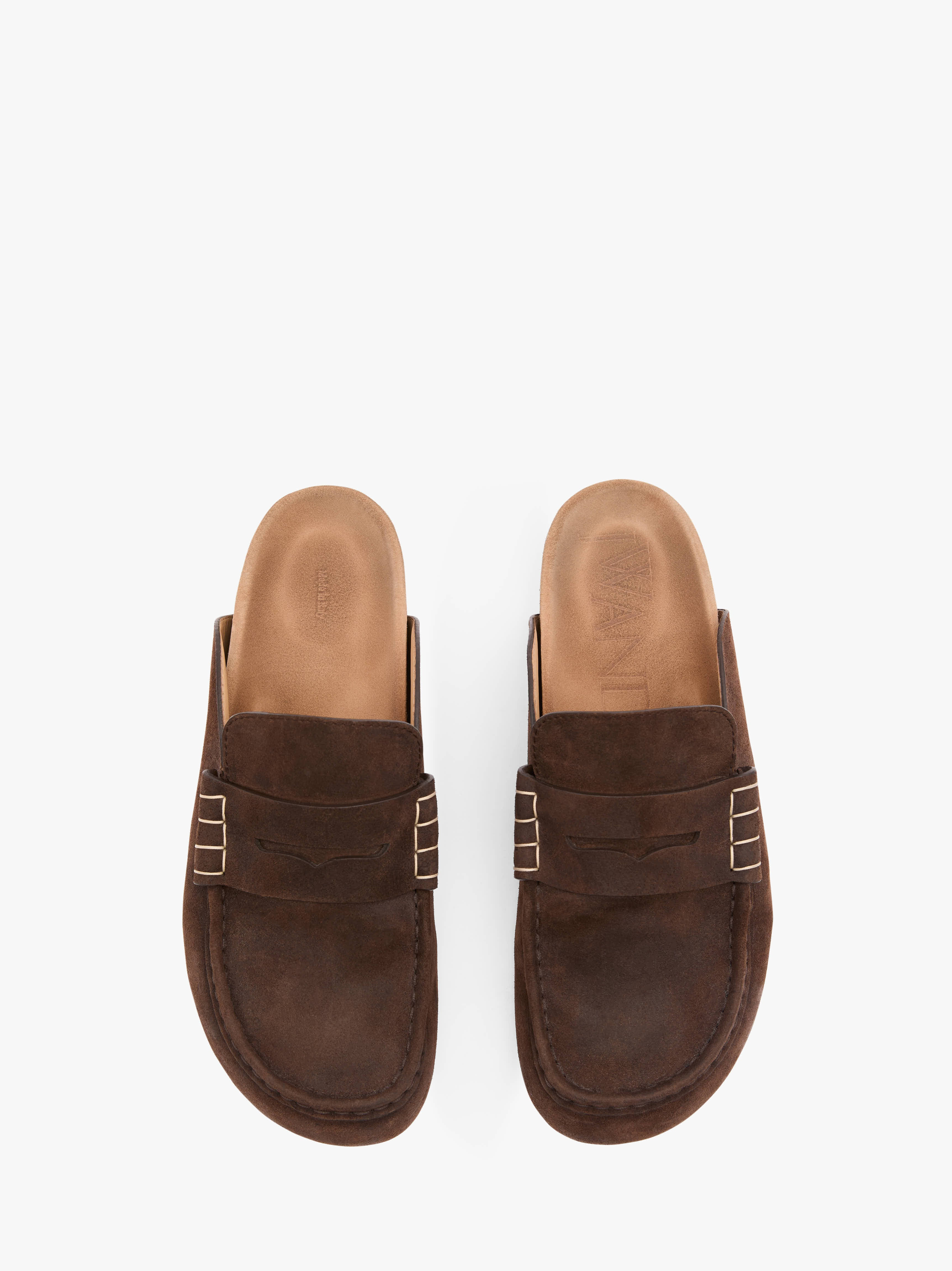 STITCH LOAFER - SUEDE MULES - 4
