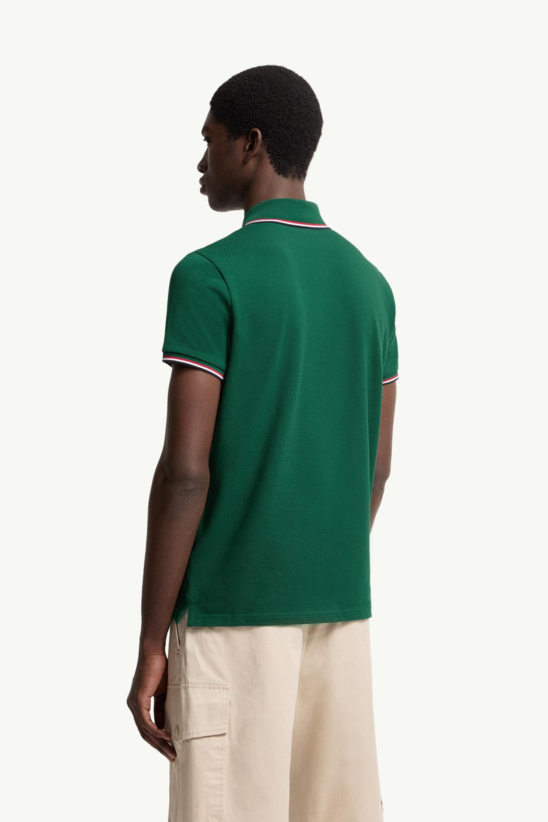 Tricolor-Trimmed Cotton Piquet Polo Shirt 5