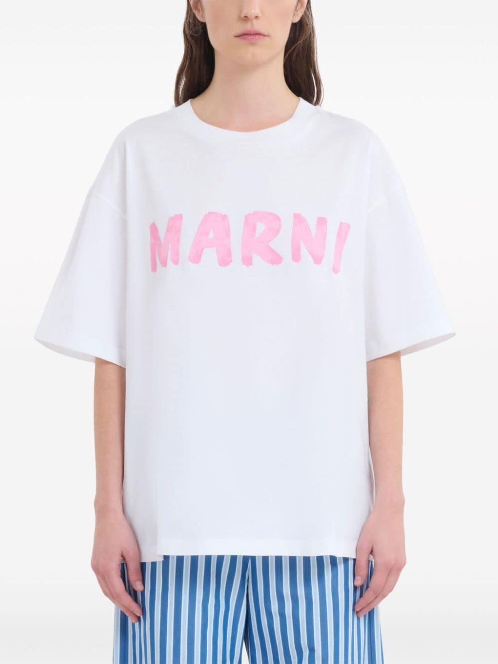 logo-print cotton T-shirt - 2