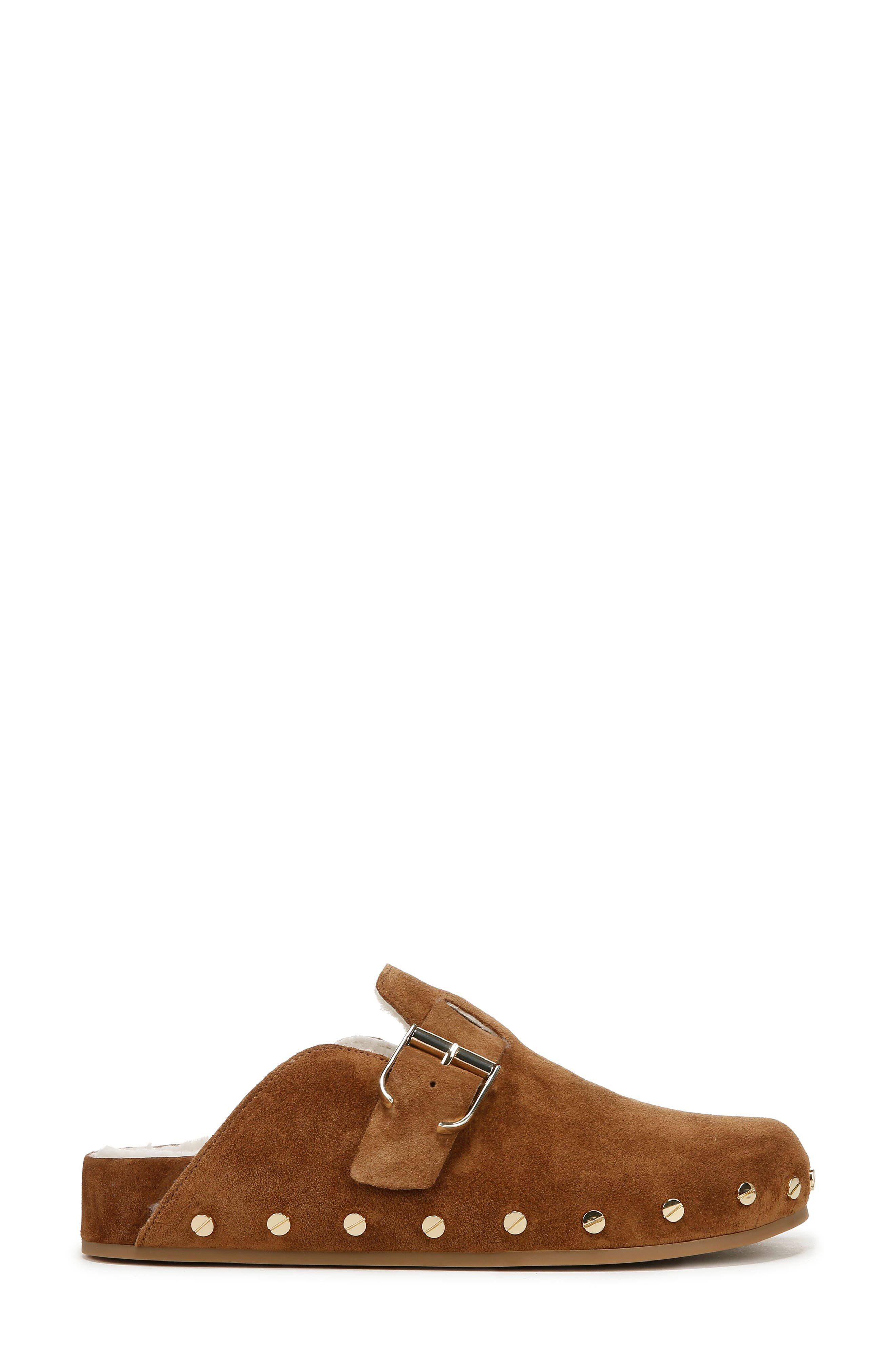 Veronica Beard Fern 2 Genuine Shearling Clog in Caramel at Nordstrom - 3