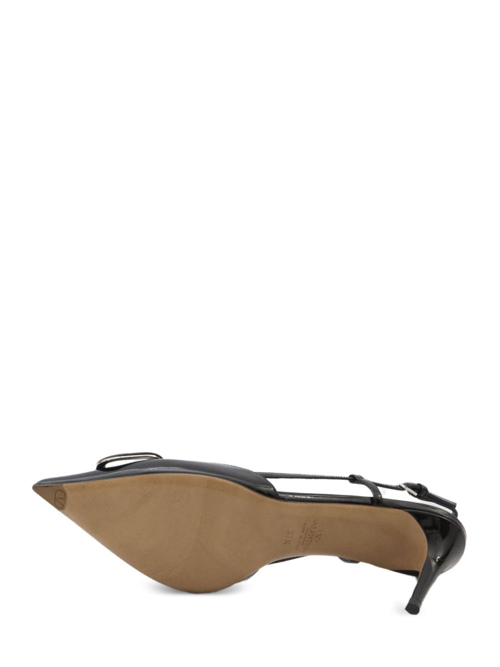 80mm VLogo Signature slingback pumps - 5