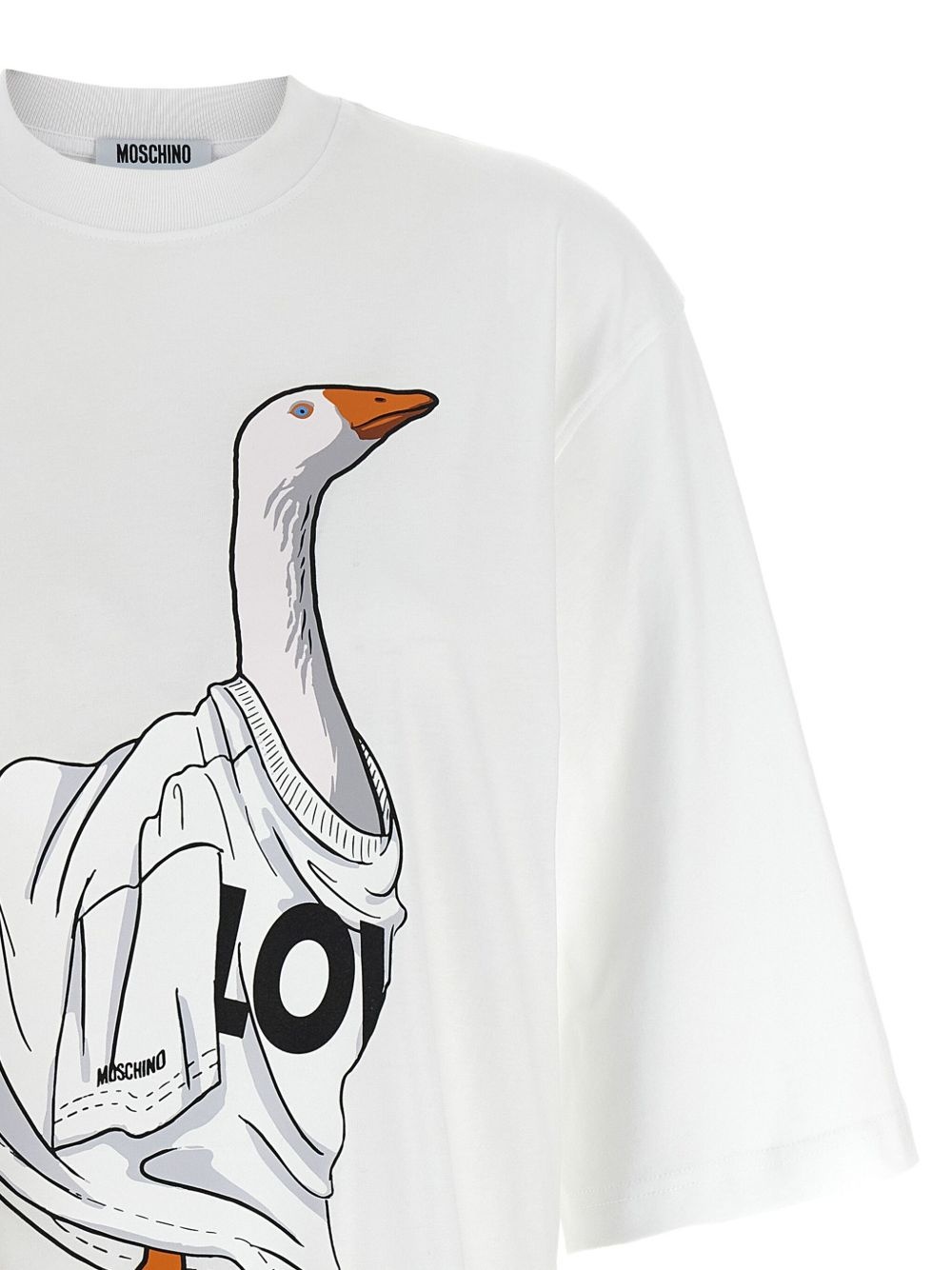 goose print crewneck t-shirt - 4