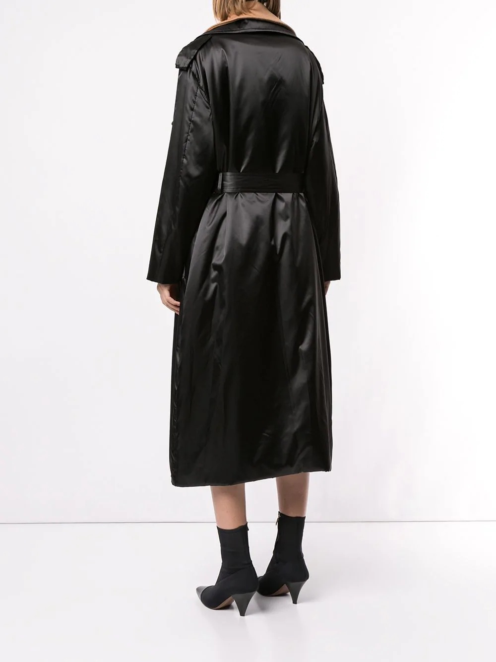 layered-effect trench coat - 4