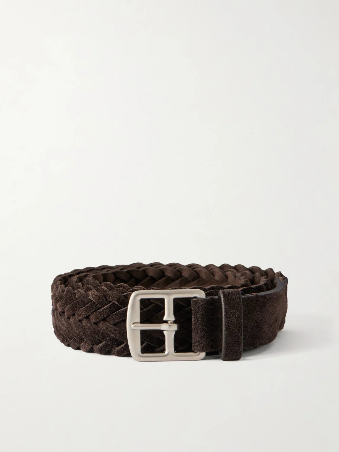3cm Woven Suede Belt - 1