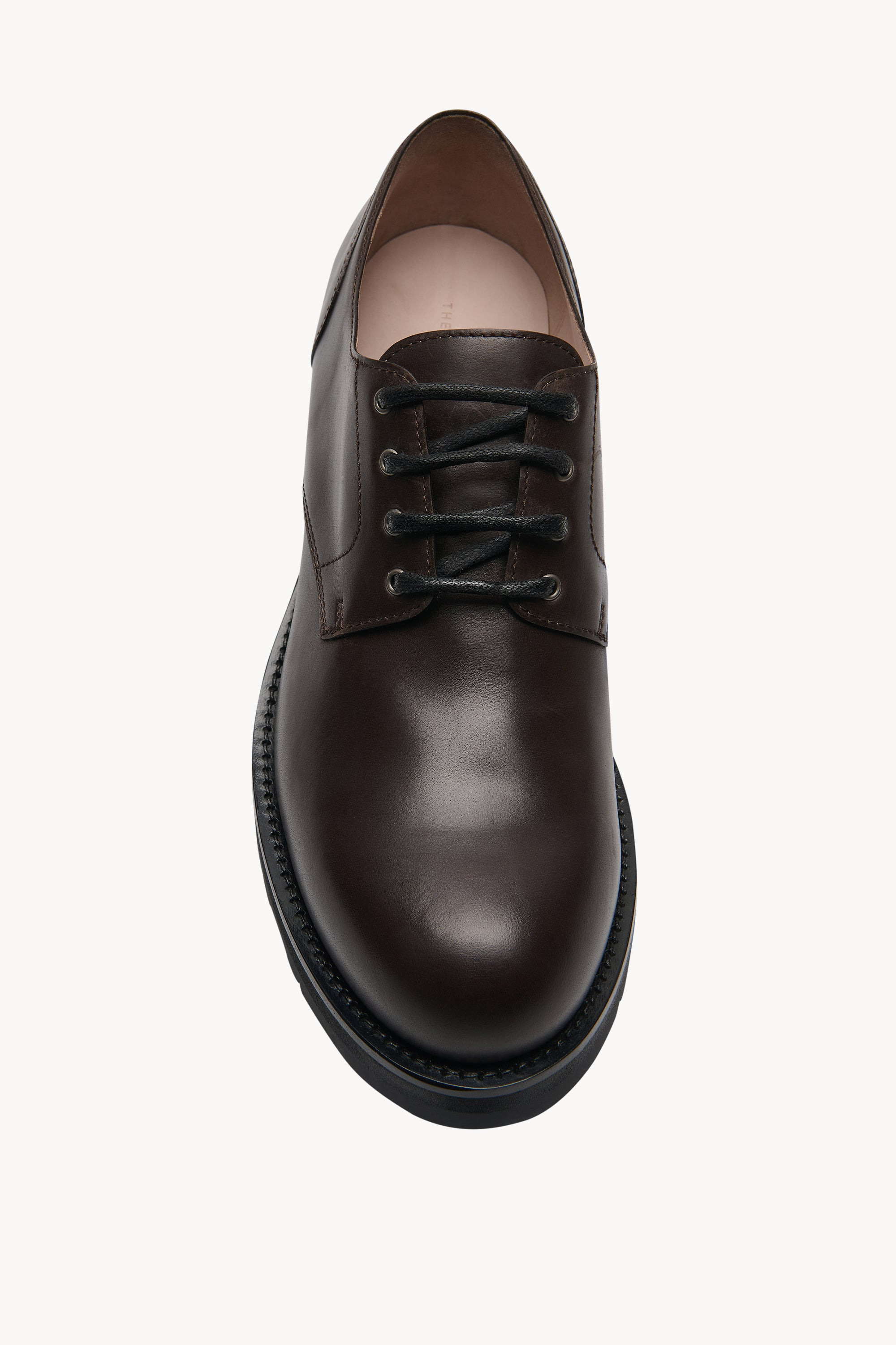 Derby Lug Sole Shoe in Leather - 3
