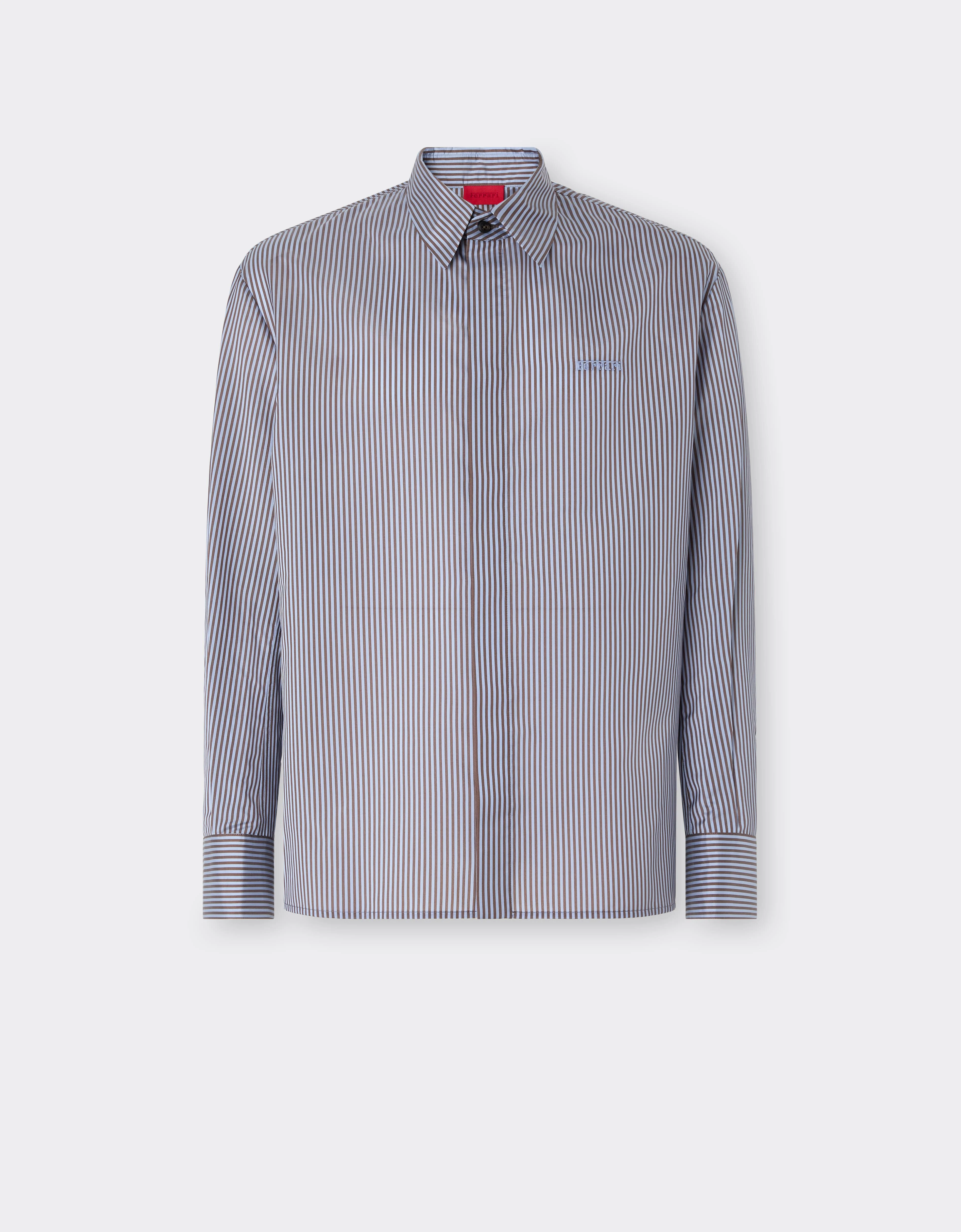 Silk-blend Barré shirt with embroidery - 1