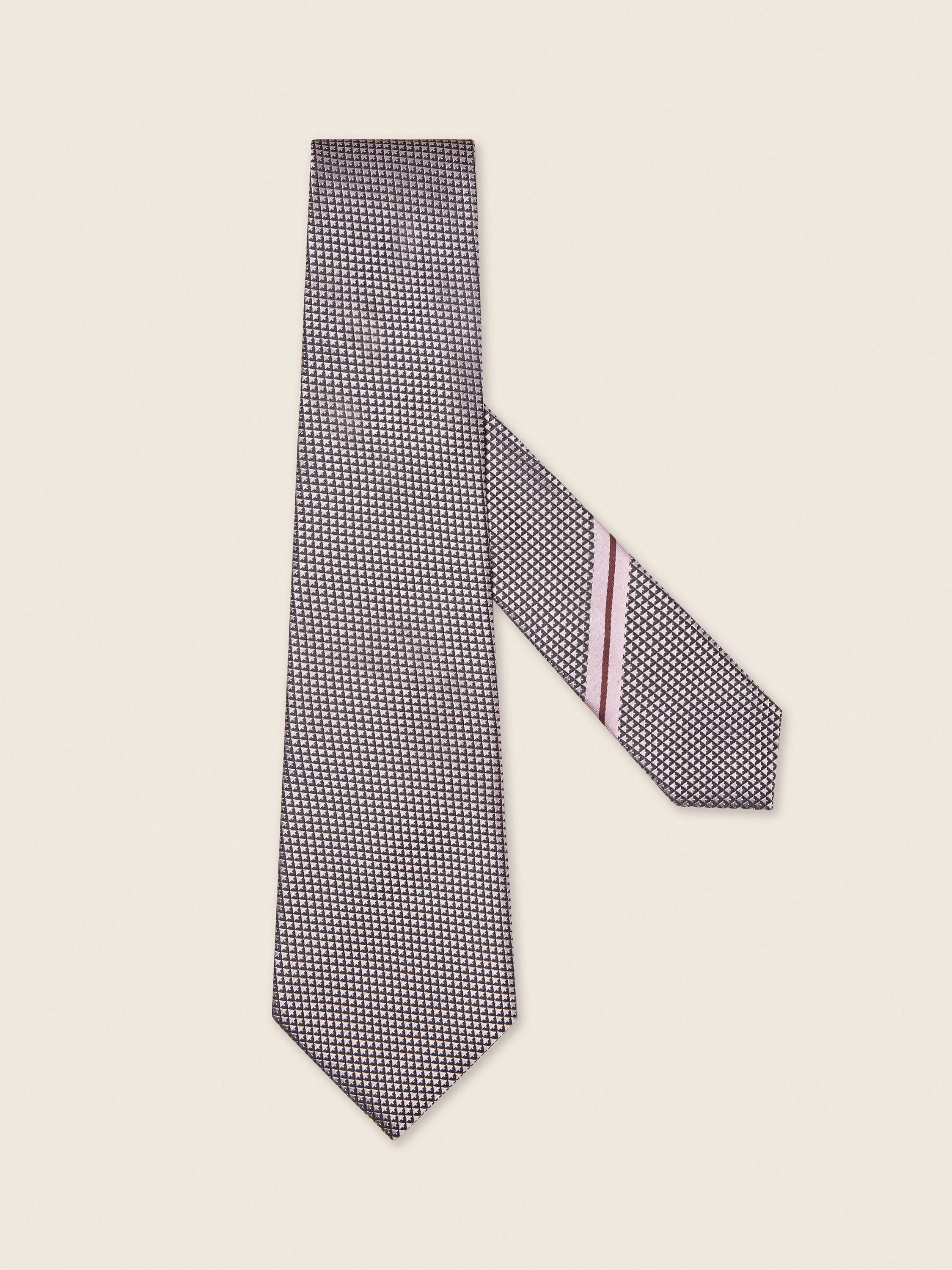 PINK SILK TIE - 1