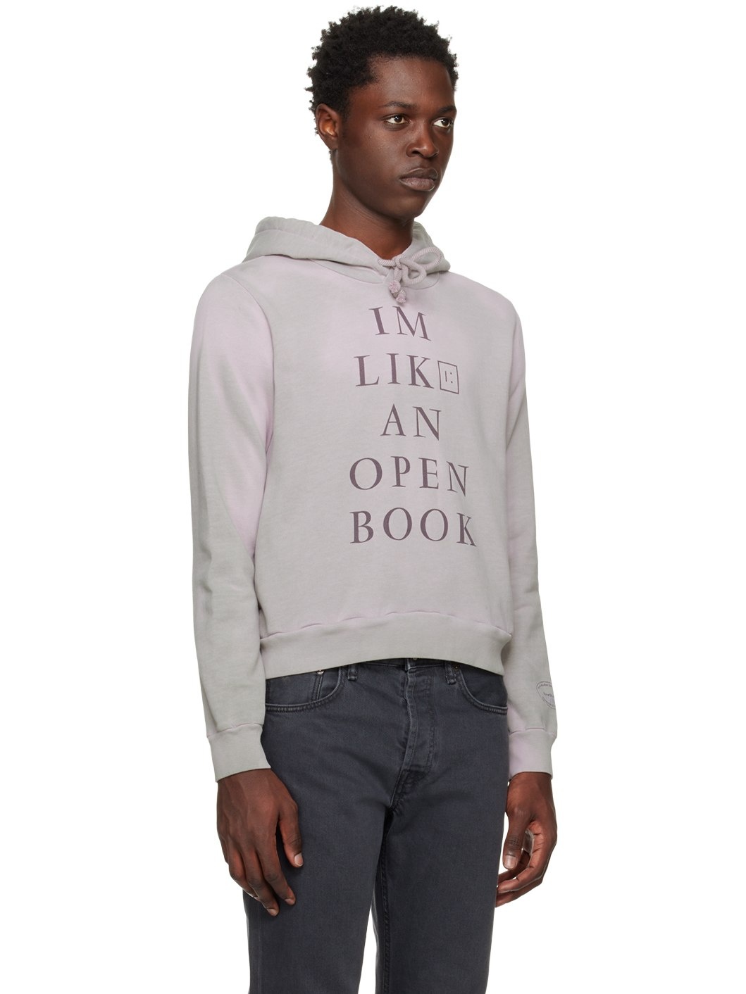 Gray 'I'm Like An Open Book' Hoodie - 2