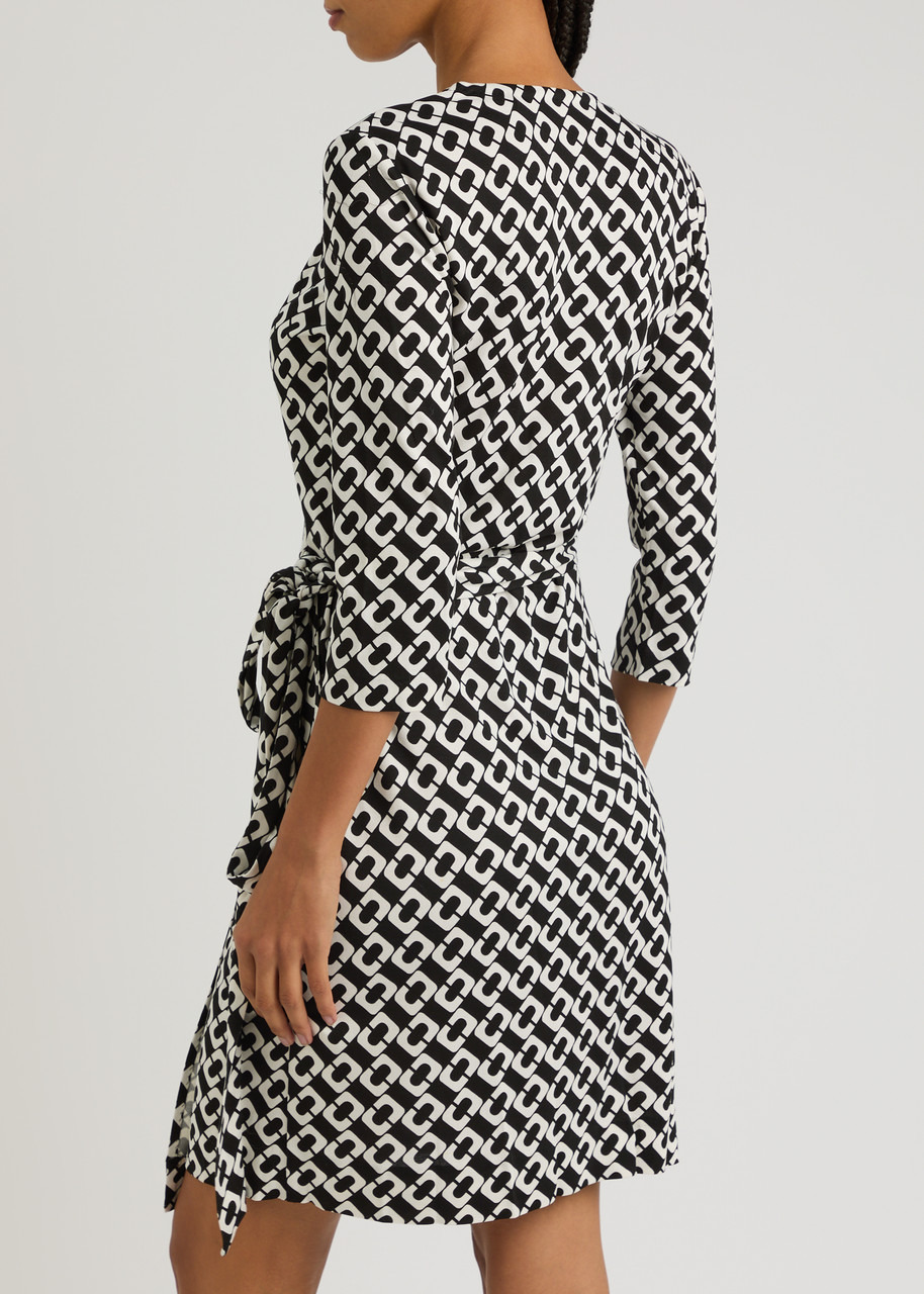 Diane Von Furstenberg Julian Printed Silk Mini Wrap Dress - 3