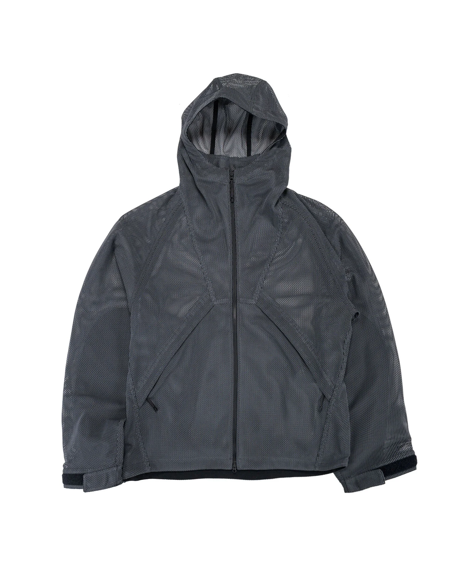 Tonalith Mesh Hooded Jacket Black - 1
