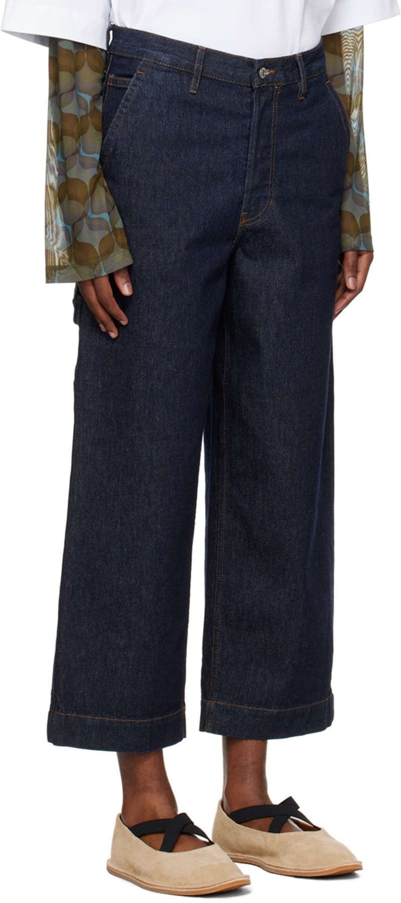 Dries Van Noten Indigo Hammer Loop Jeans outlook