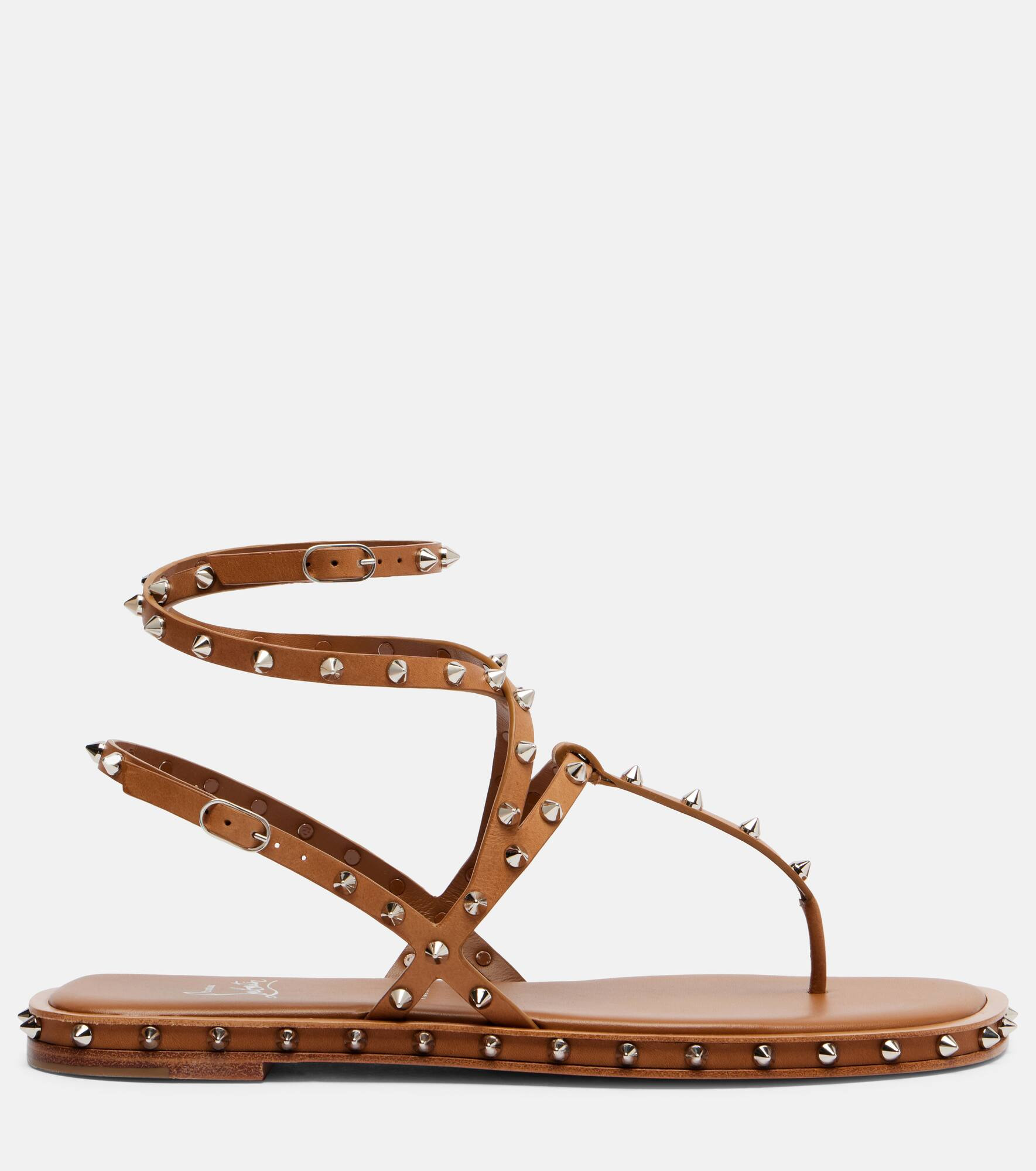 Bombina spiked leather sandals - 4