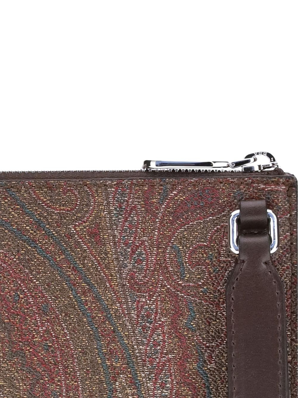 logo-patch paisley-pattern pouch - 4