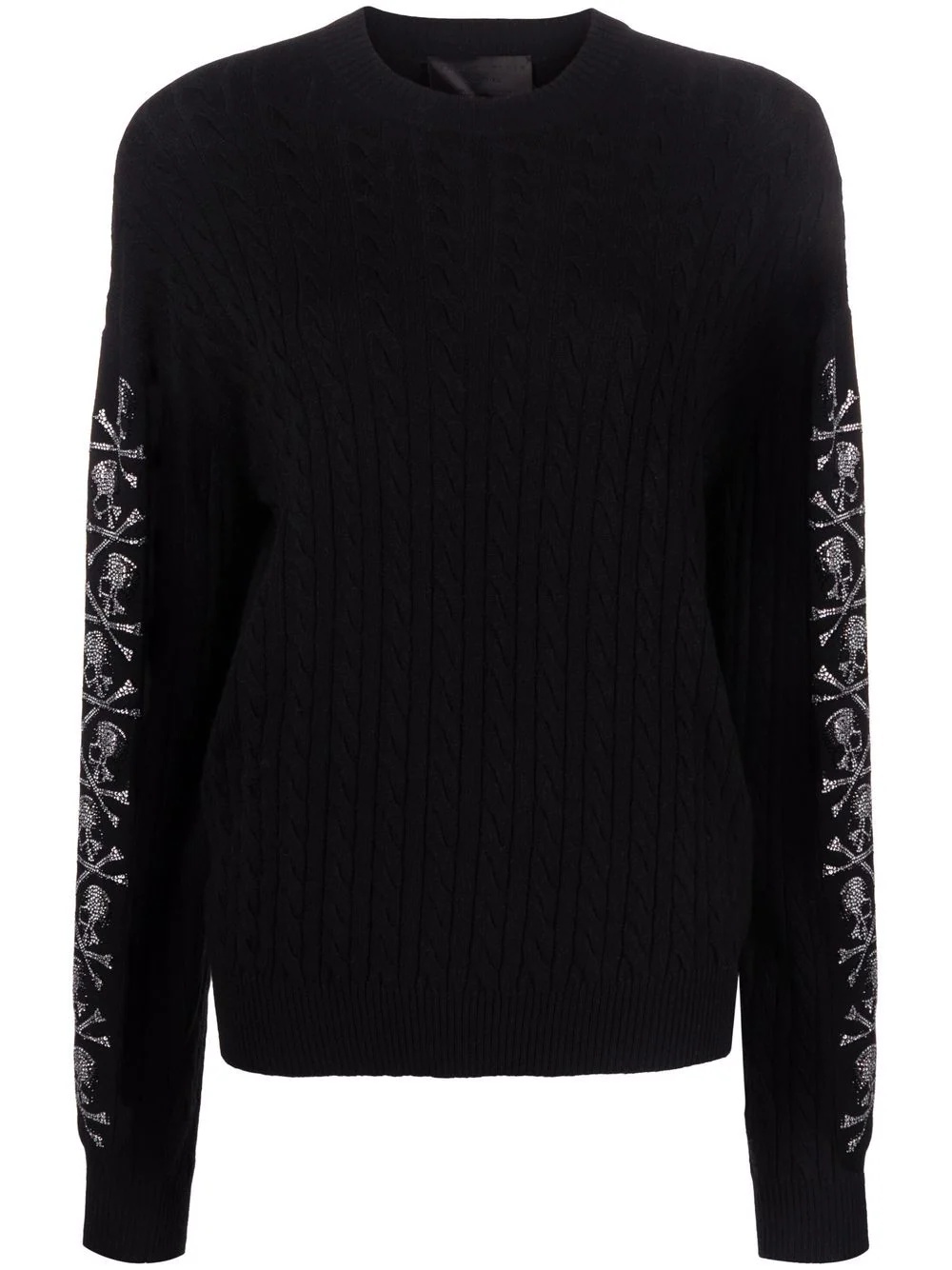 sequin skull pullover jumper - 1