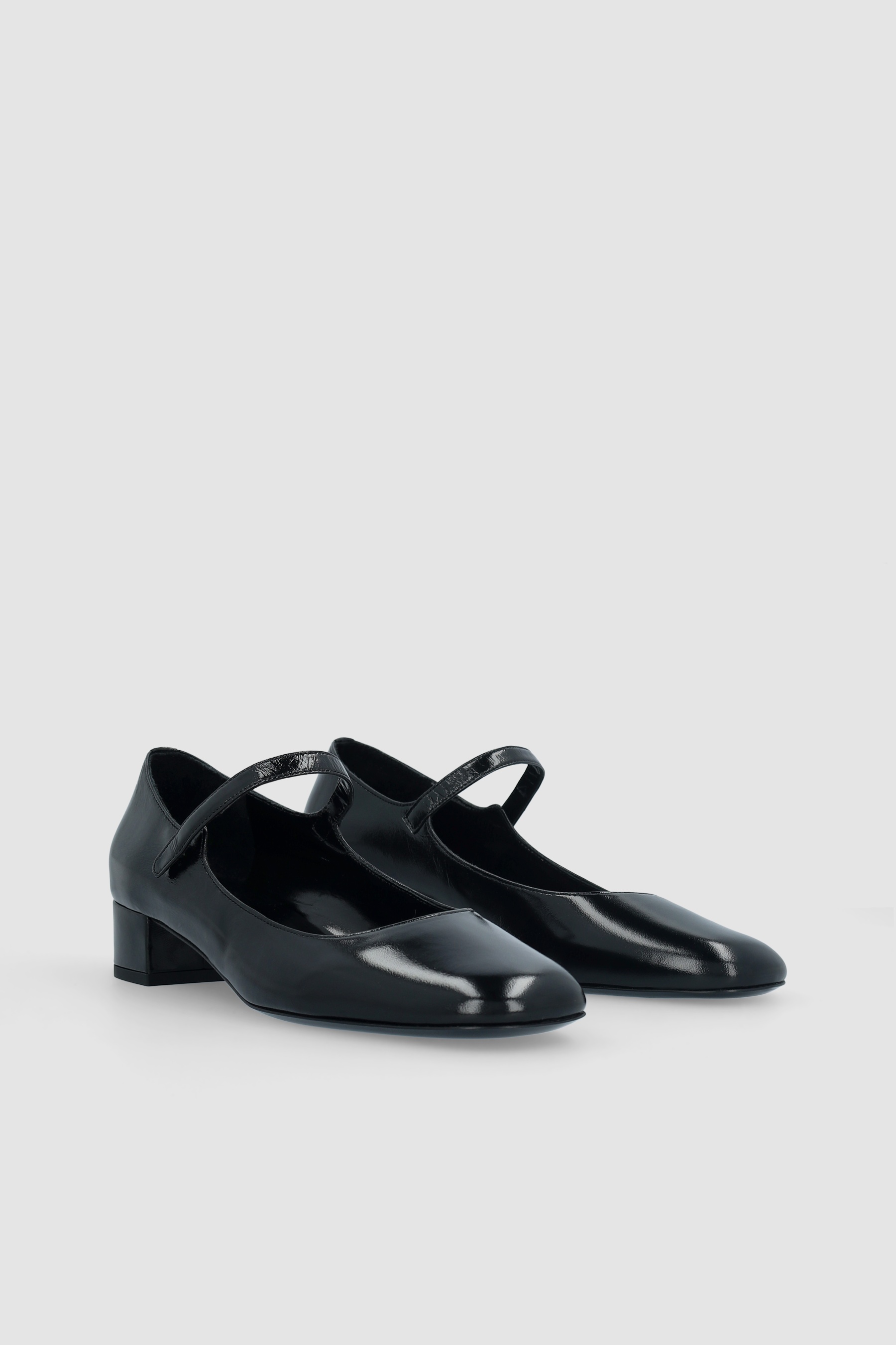 GINNY BLACK GLOSSED NAPPA LEATHER MARY JANE PUMP - 2