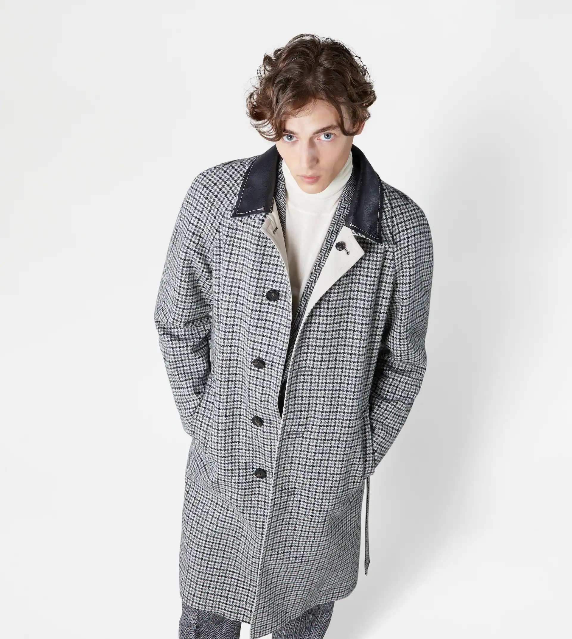 REVERSIBLE TRENCH COAT - BLACK, GREY, WHITE - 6