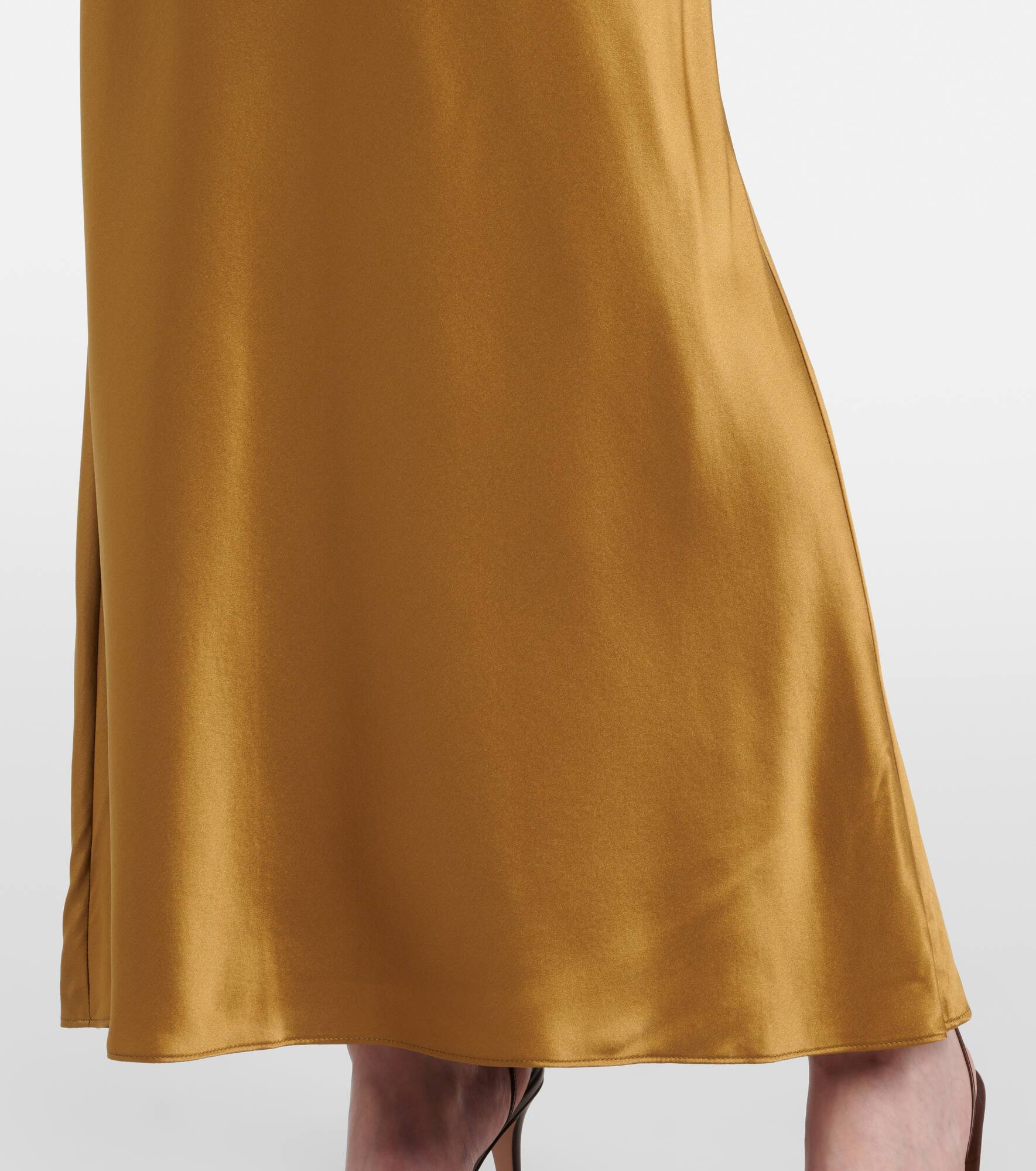 Silk charmeuse maxi skirt - 5
