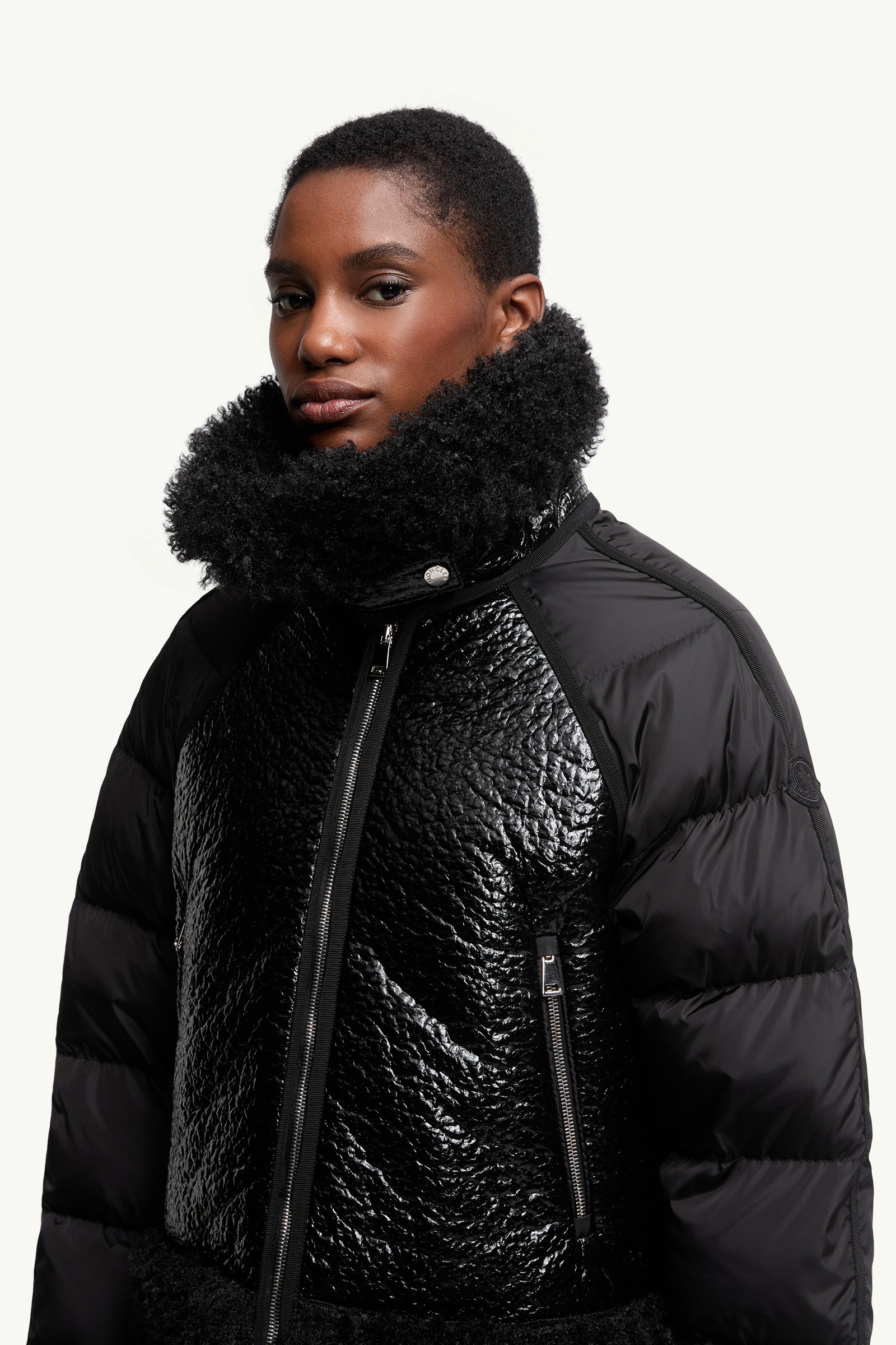 Rubrouk Teddy-Trimmed Short Down Jacket - 6