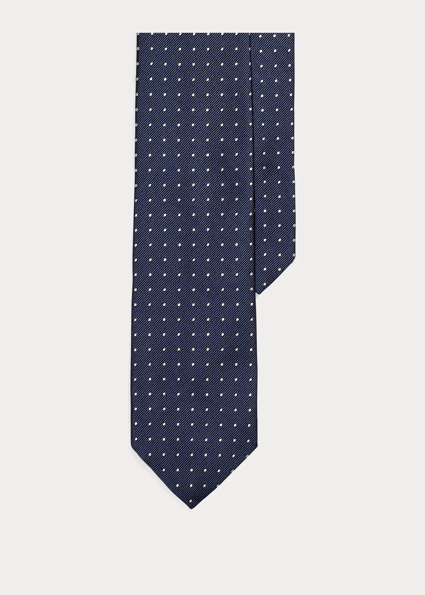 Polka-Dot Silk Repp Tie - 1