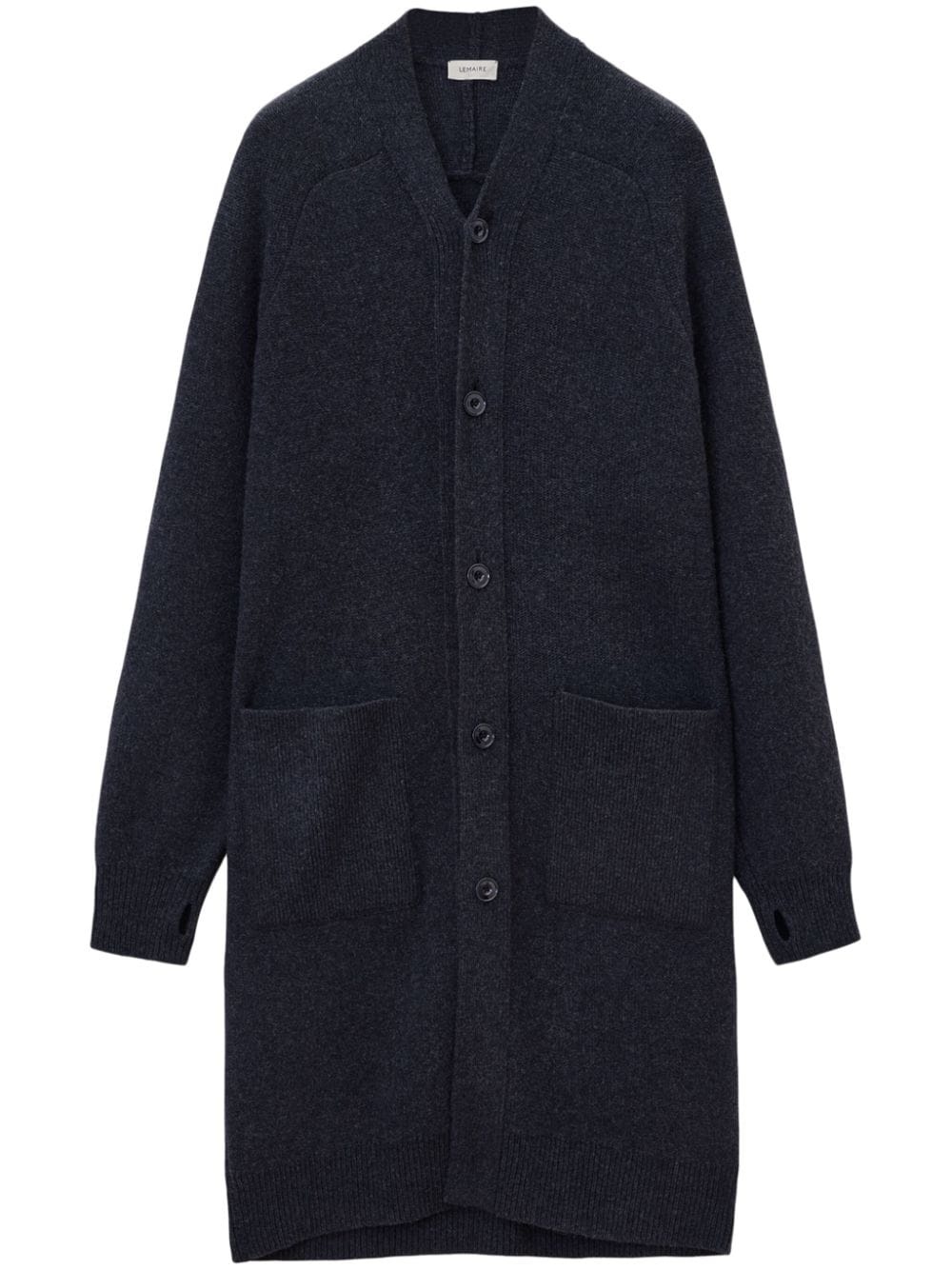 V-neck long cardigan - 1