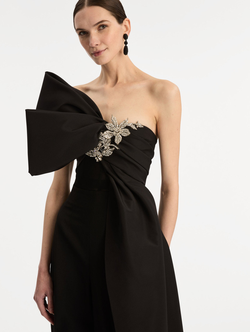 CRYSTAL EMBROIDERED BOW-DETAILED BLOUSE 5