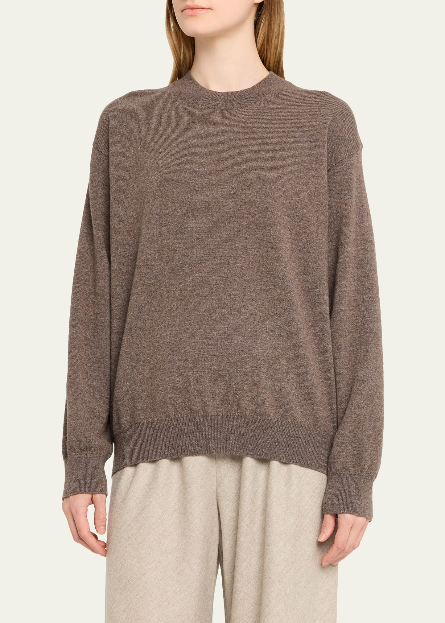 Crewneck Cashmere-Wool Sweater - 4